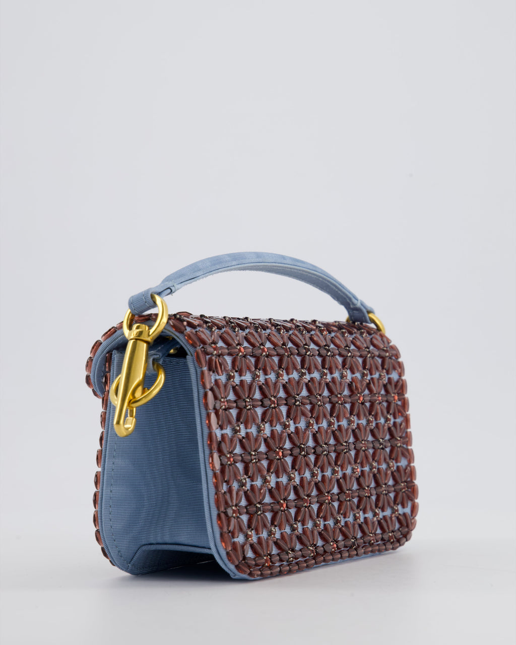 Valentino Multi Small Embroidered Loco Shoulder Bag with Gold tone Hardware RRP £3250