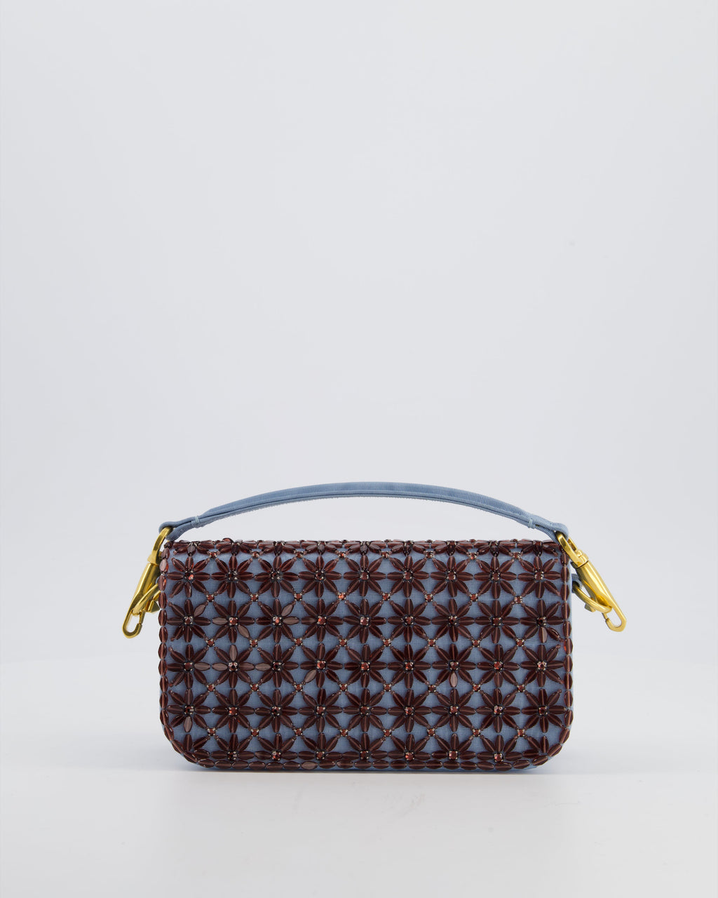 Valentino Multi Small Embroidered Loco Shoulder Bag with Gold tone Hardware RRP £3250