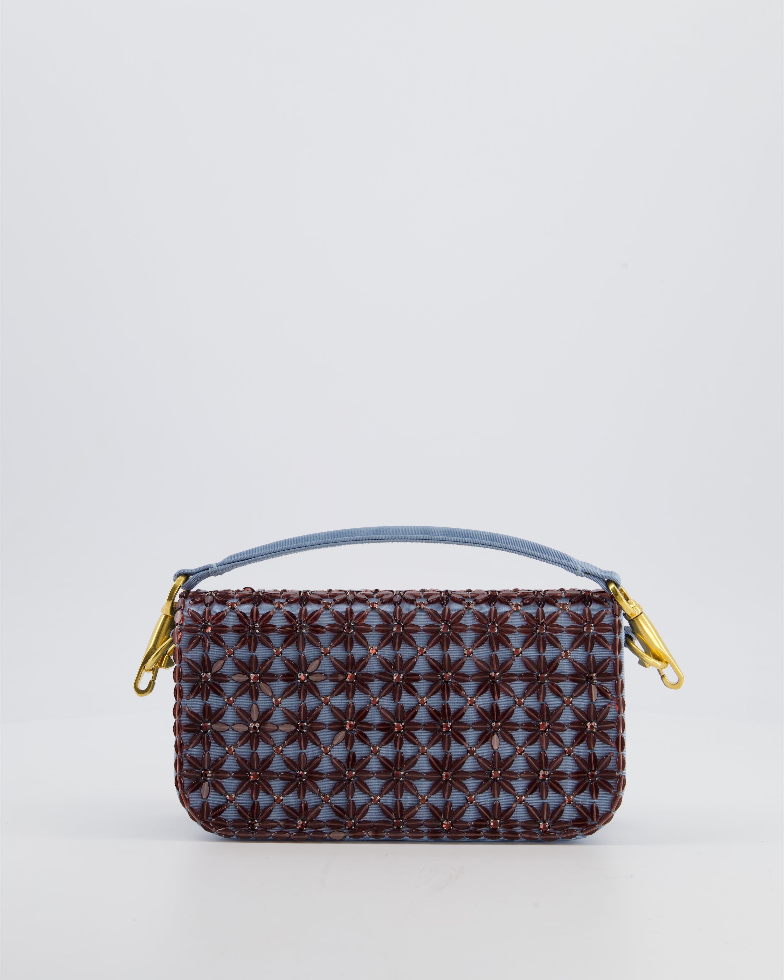 Valentino Multi Small Embroidered Loco Shoulder Bag with Gold tone Hardware RRP £3250