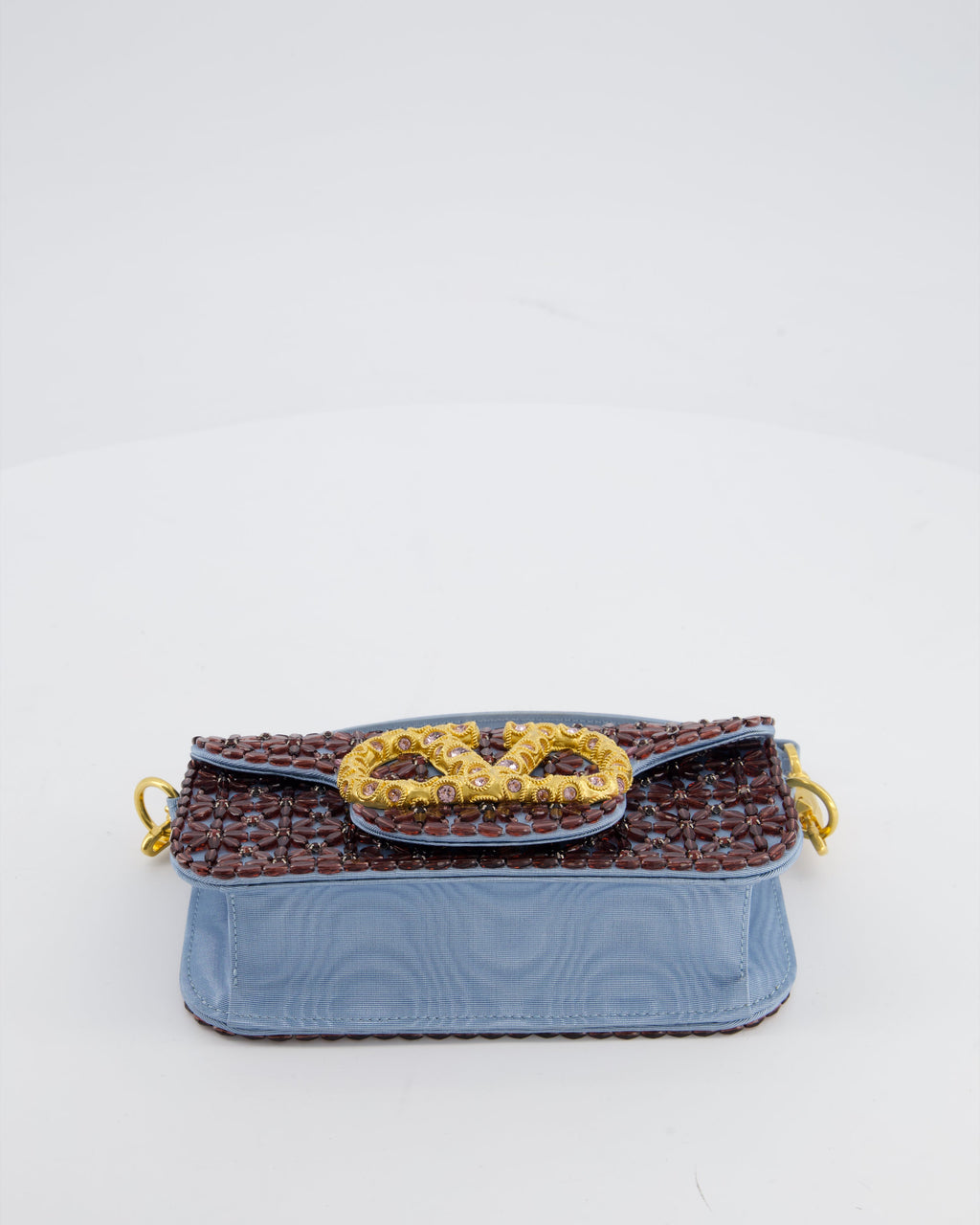 Valentino Multi Small Embroidered Loco Shoulder Bag with Gold tone Hardware RRP £3250