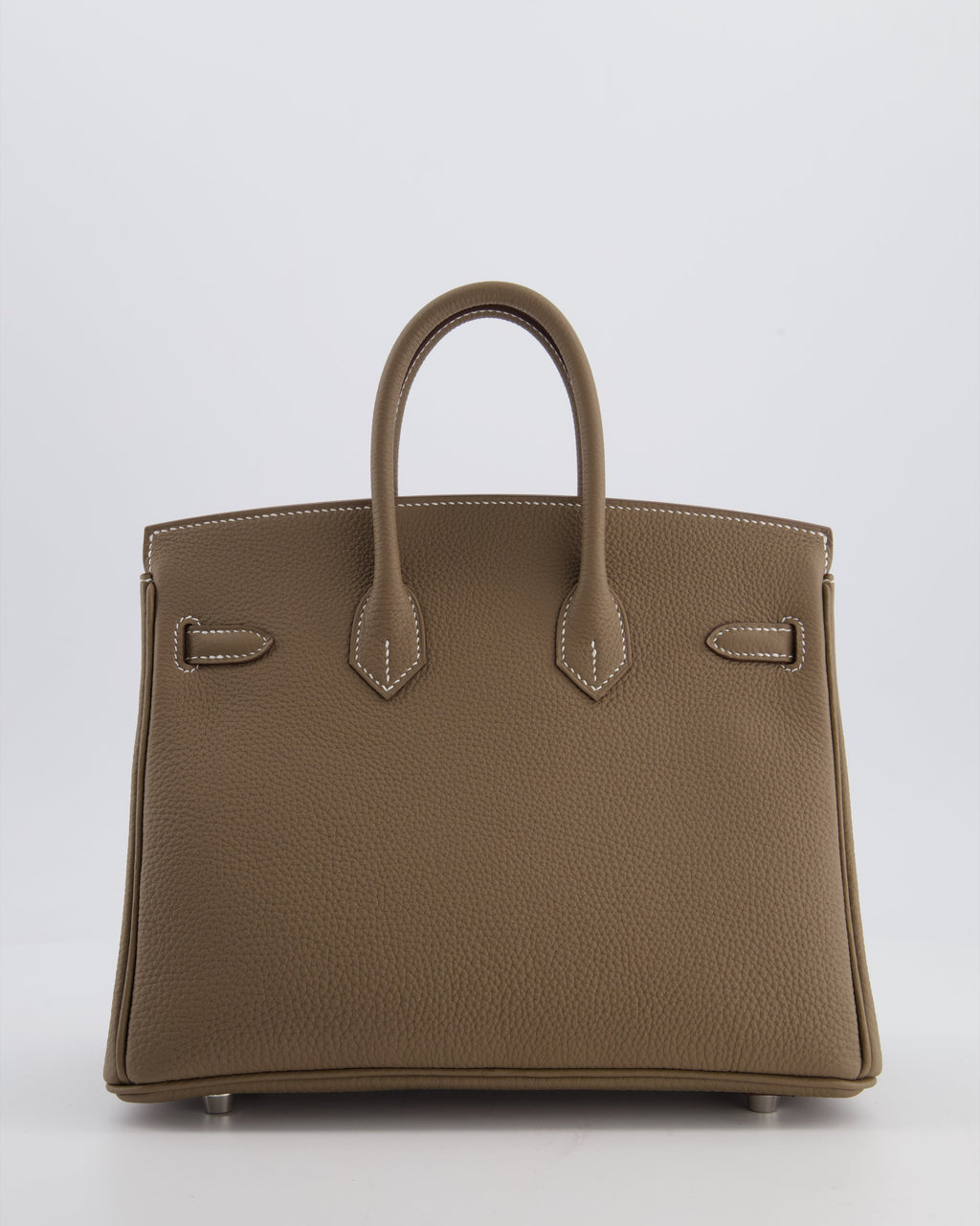 Hermès Birkin 25 Retourne Bag in Etoupe Togo Leather with Palladium Hardware