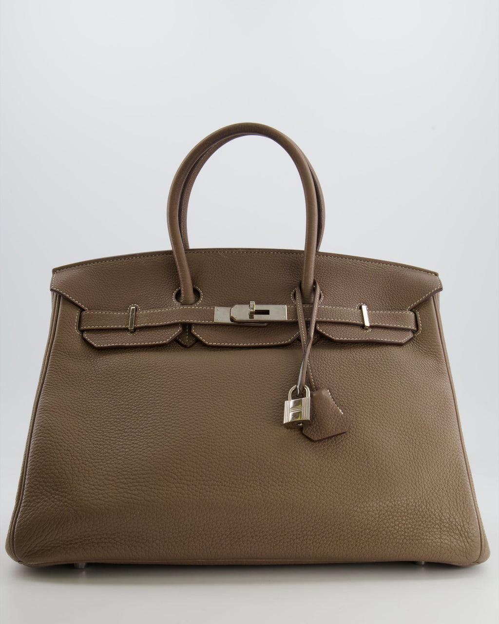 Hermès Birkin 35 Bag in Etoupe Togo Leather with Palladium Hardware