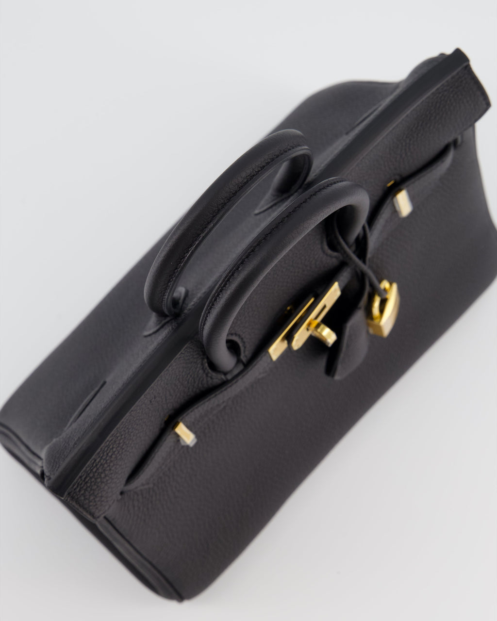Hermès Birkin 25 Retourne Bag in Noir Togo Leather with Gold Hardware