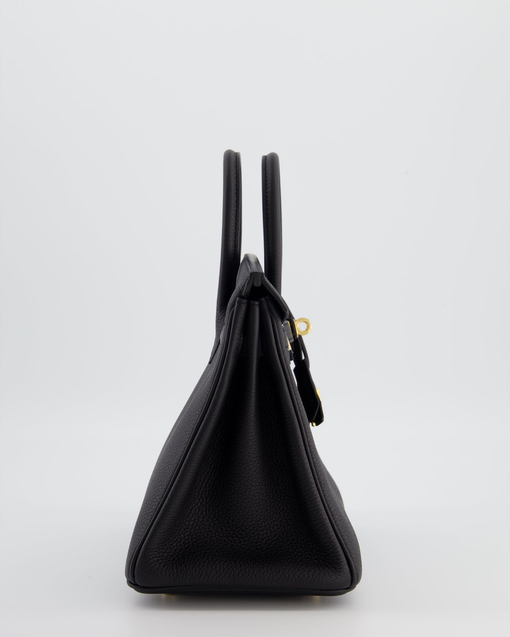 Hermès Birkin 25 Retourne Bag in Noir Togo Leather with Gold Hardware