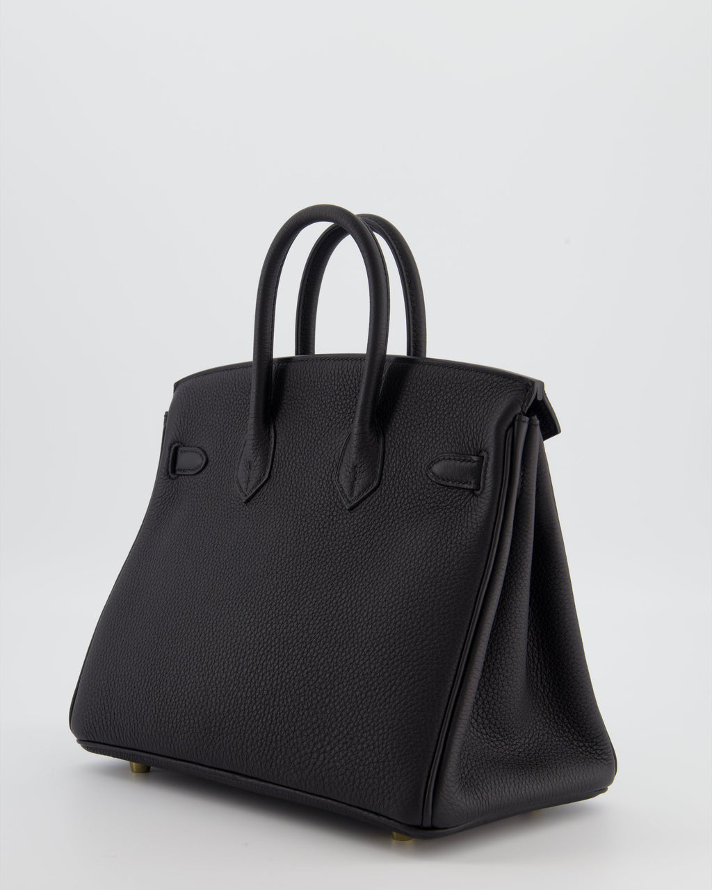 Hermès Birkin 25 Retourne Bag in Noir Togo Leather with Gold Hardware
