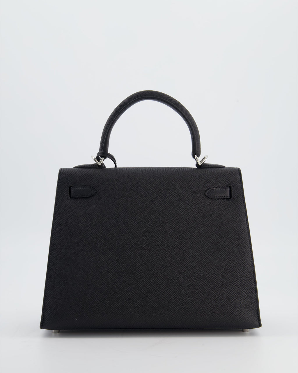 *SUPER RARE* Hermès Kelly 25 Sellier Bag in Noir Epsom Leather with Palladium Hardware