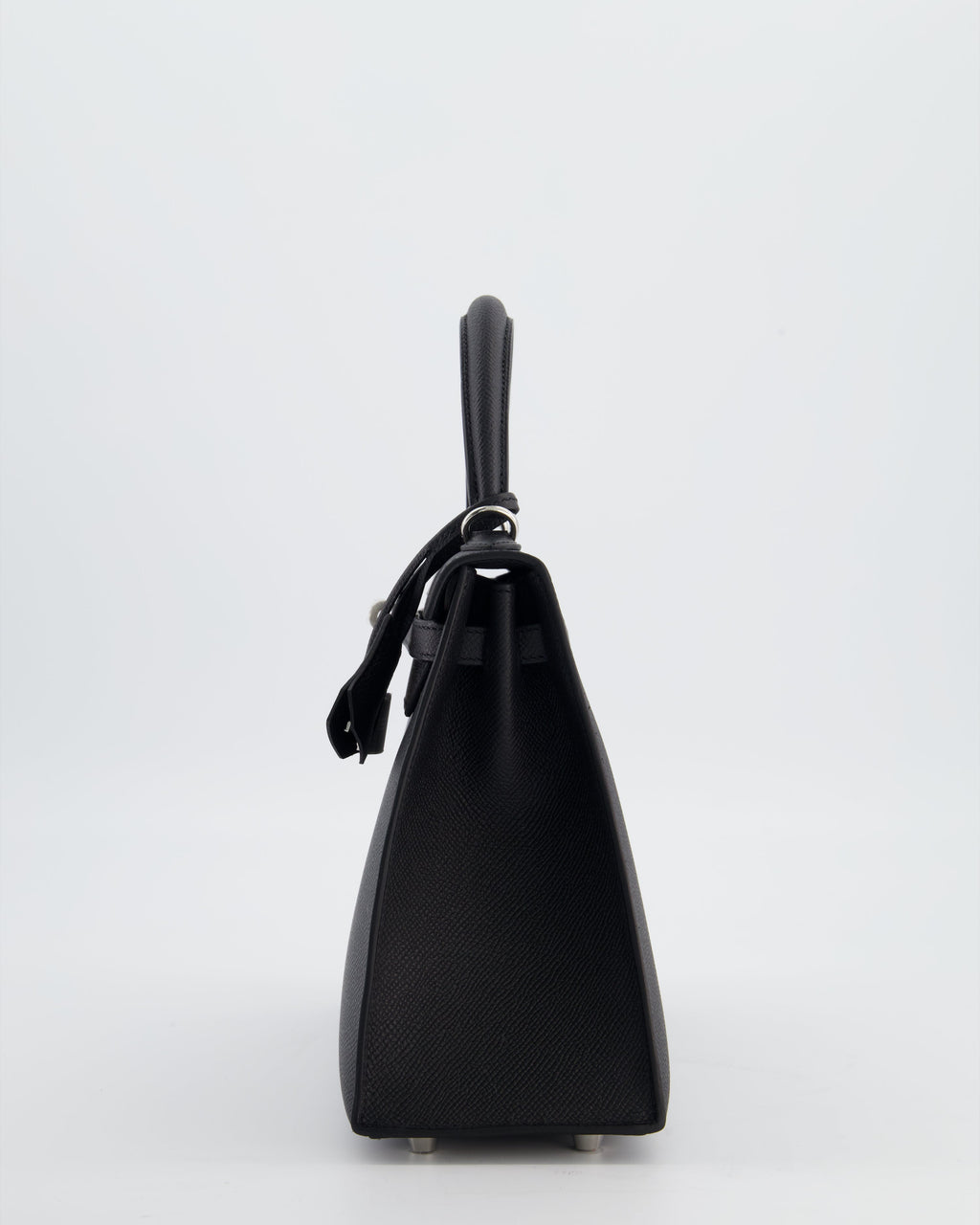 *RARE* Hermès Kelly 25 Sellier Bag in Noir Epsom Leather with Palladium Hardware