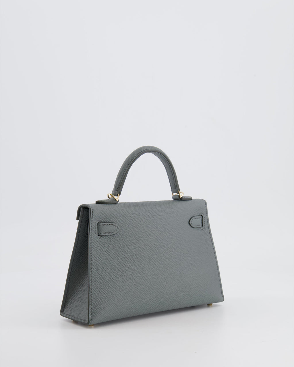 *RARE* Hermès Mini Kelly II 20 Bag in Vert Amande Epsom Leather with Permabrass Hardware