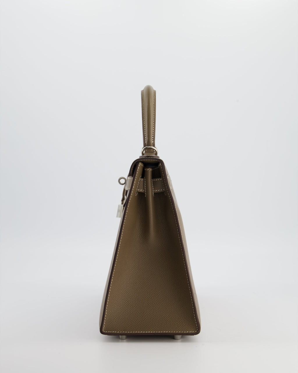 Hermès Kelly 28 Sellier Bag in Etoupe Epsom Leather with Palladium Hardware