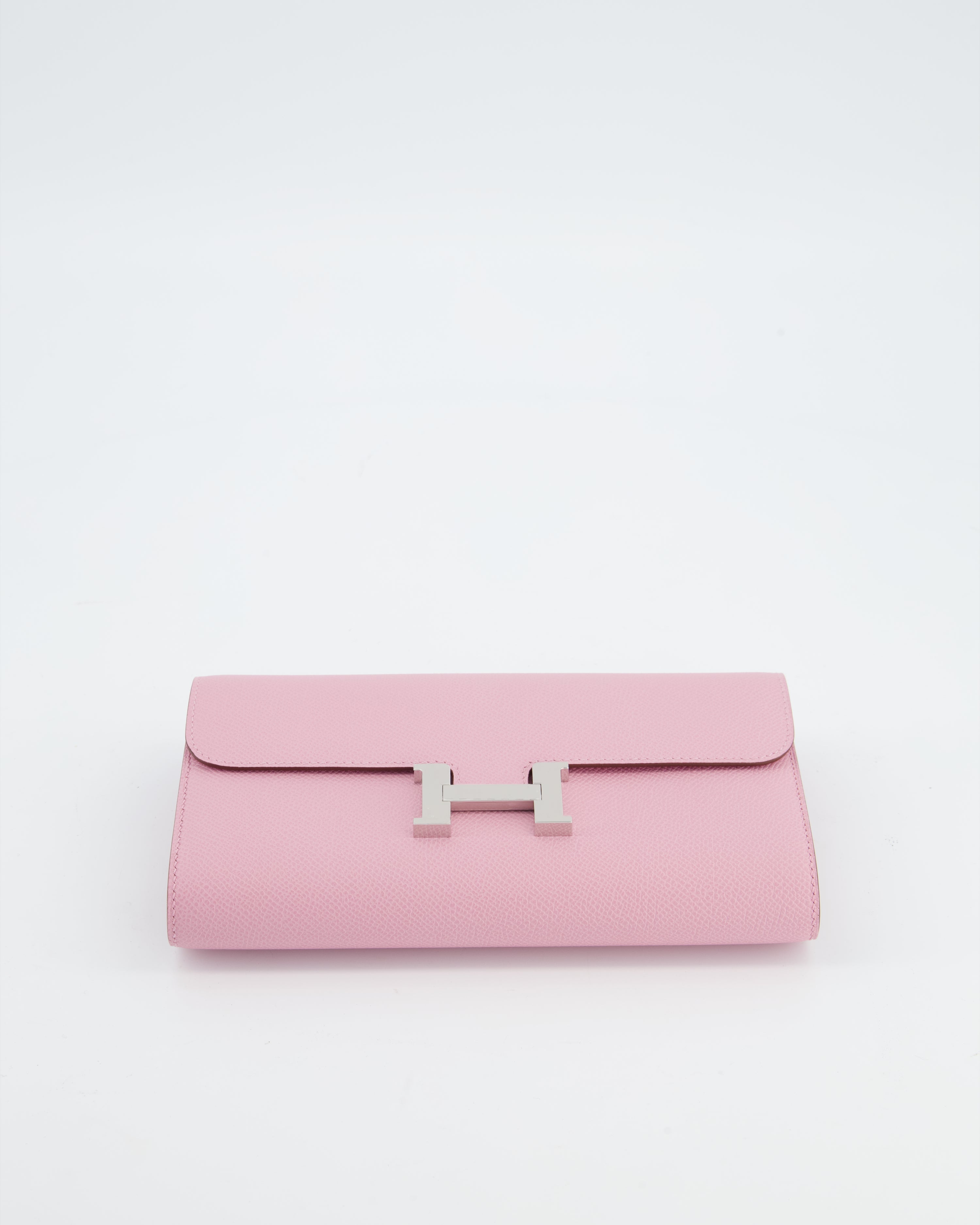 Hermès Constance To Go Bag in Mauve Sylvestre Epsom Leather with Palladium Hardware