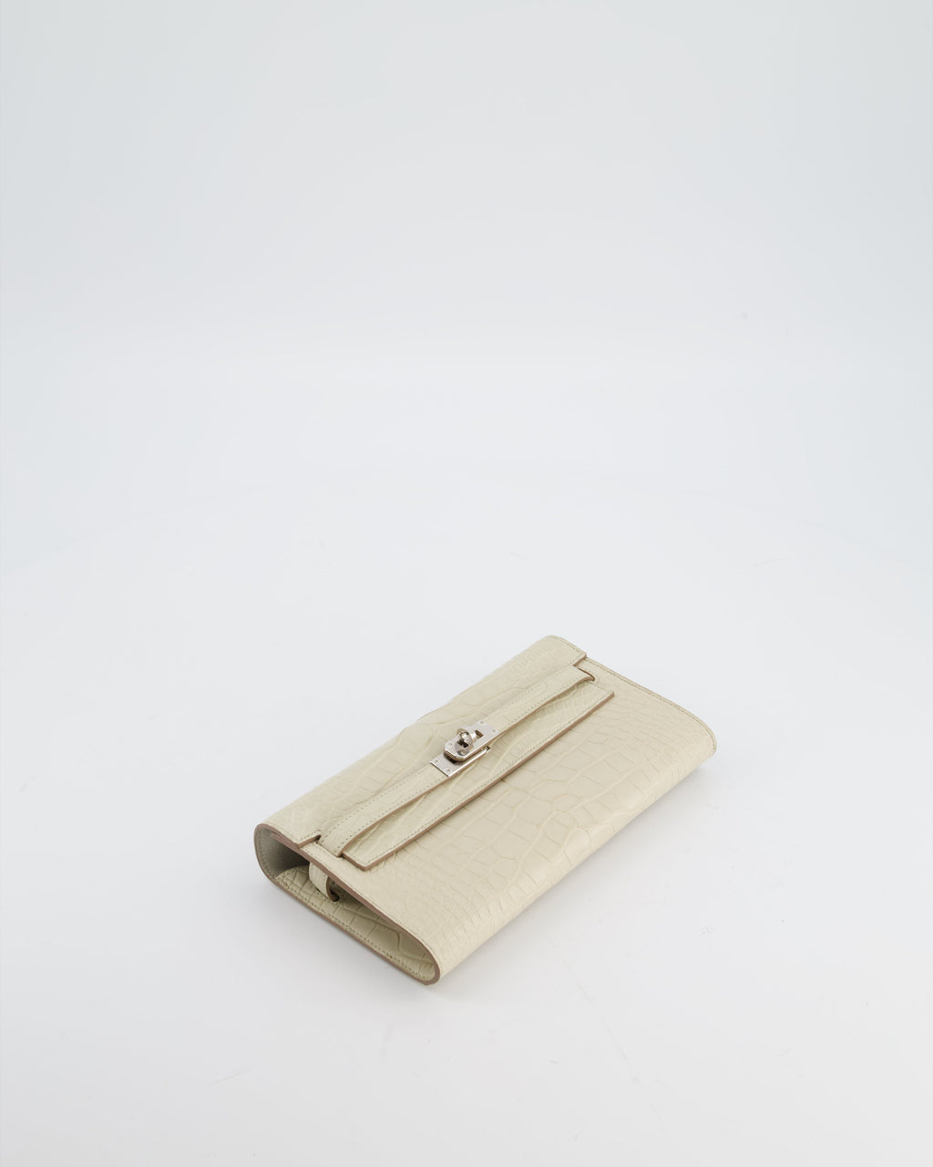 Hermès Kelly To Go Bag in Beton Alligator Mississippiensis Leather with Palladium Hardware