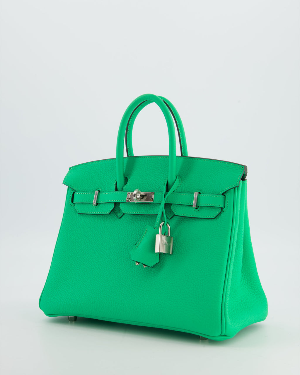 Hermès Birkin 25 Retourne Bag in Vert Comics Togo Leather with Palladium Hardware