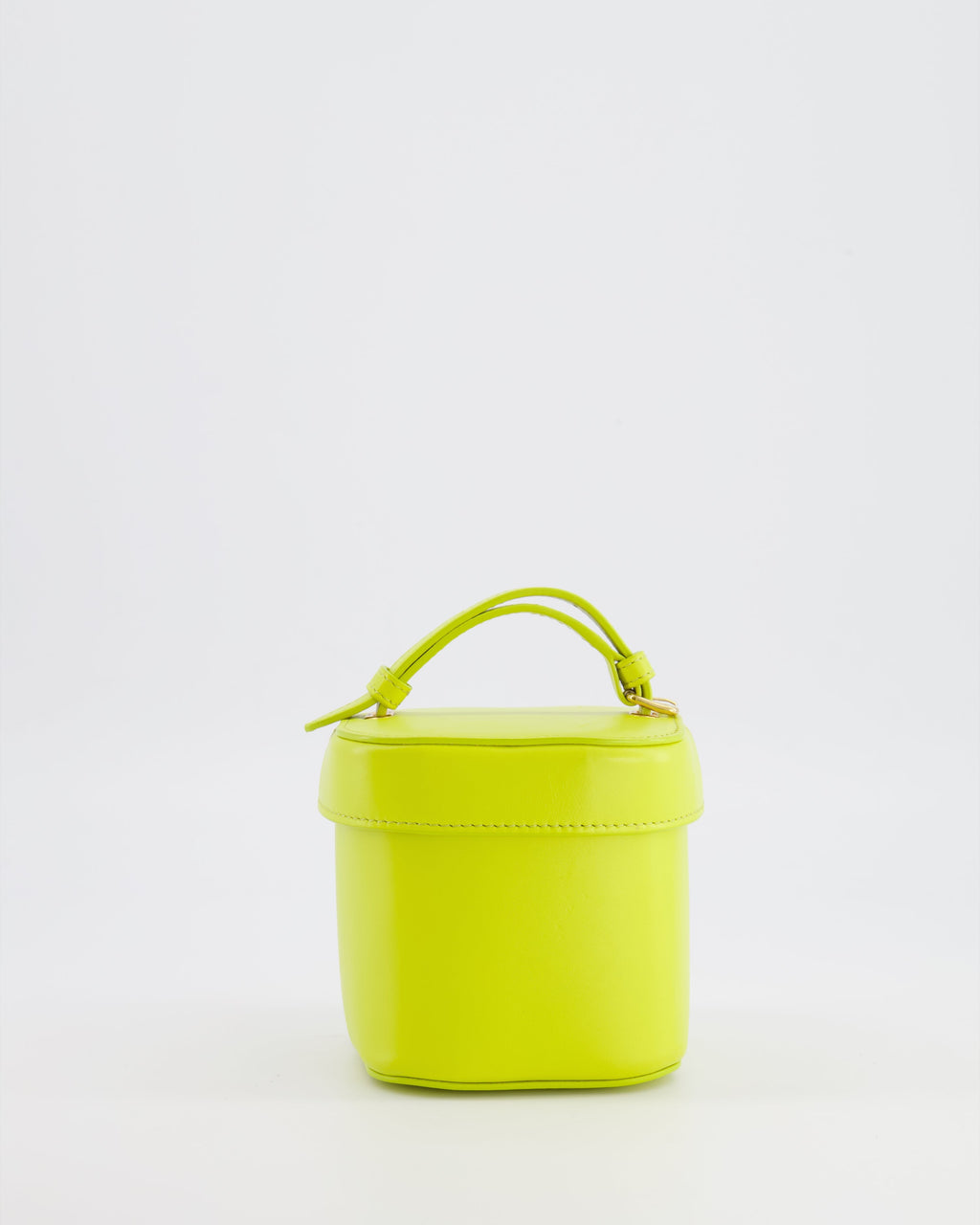 Celine Lime Yellow Leather Small Box Cuir Triomphe Bag