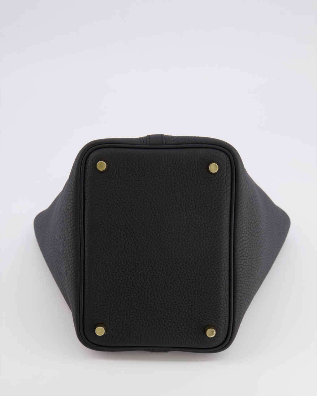 Hermès Picotin Lock Bag 18cm in Noir Clemence Leather with Gold Hardware