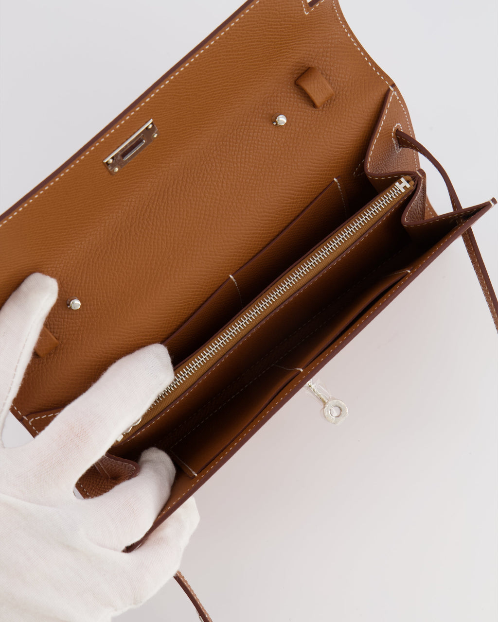 Hermès Kelly To Go Bag in Gold Epsom Leather with Palladium Hardware