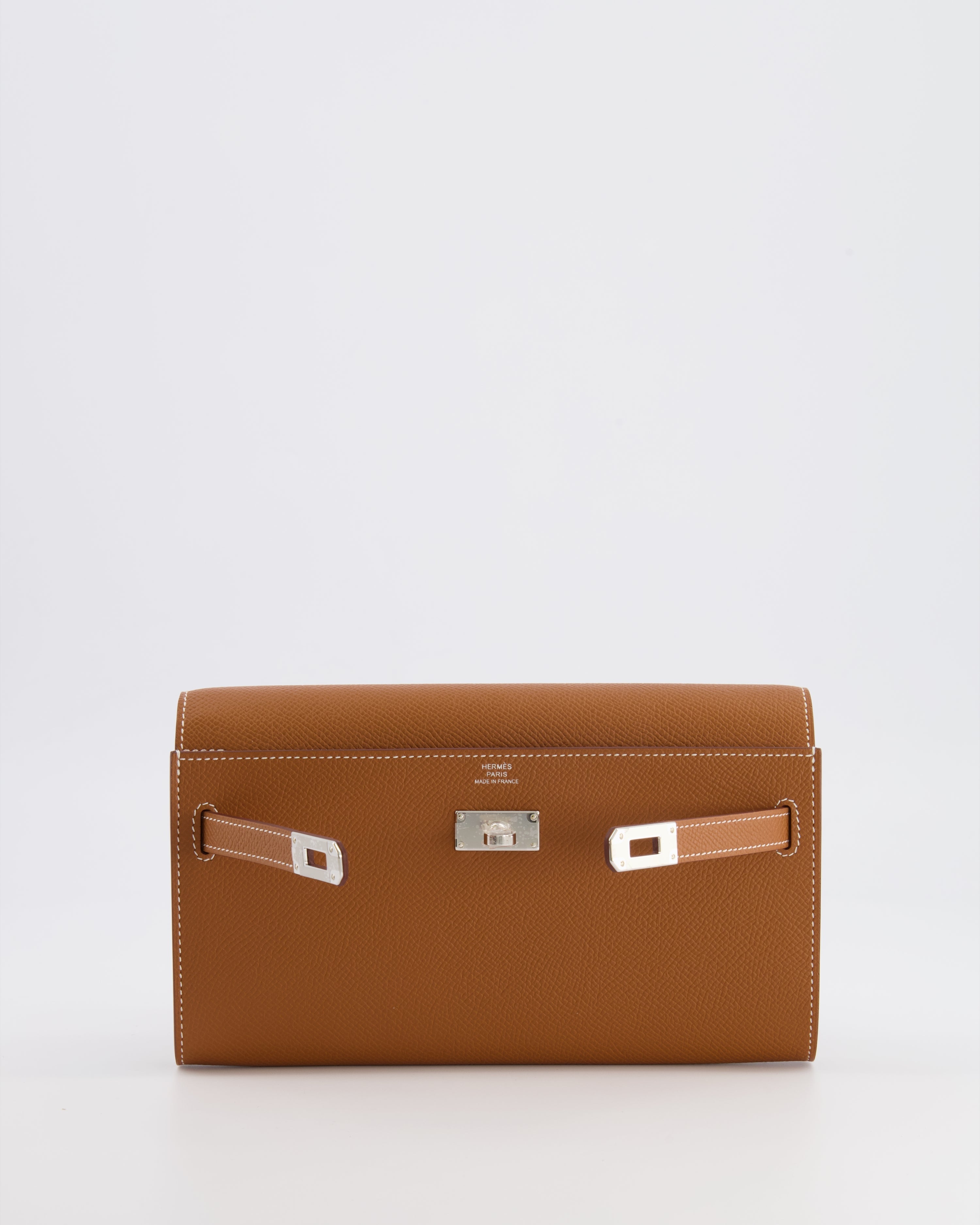 Hermès Kelly To Go Bag in Gold Epsom Leather with Palladium Hardware