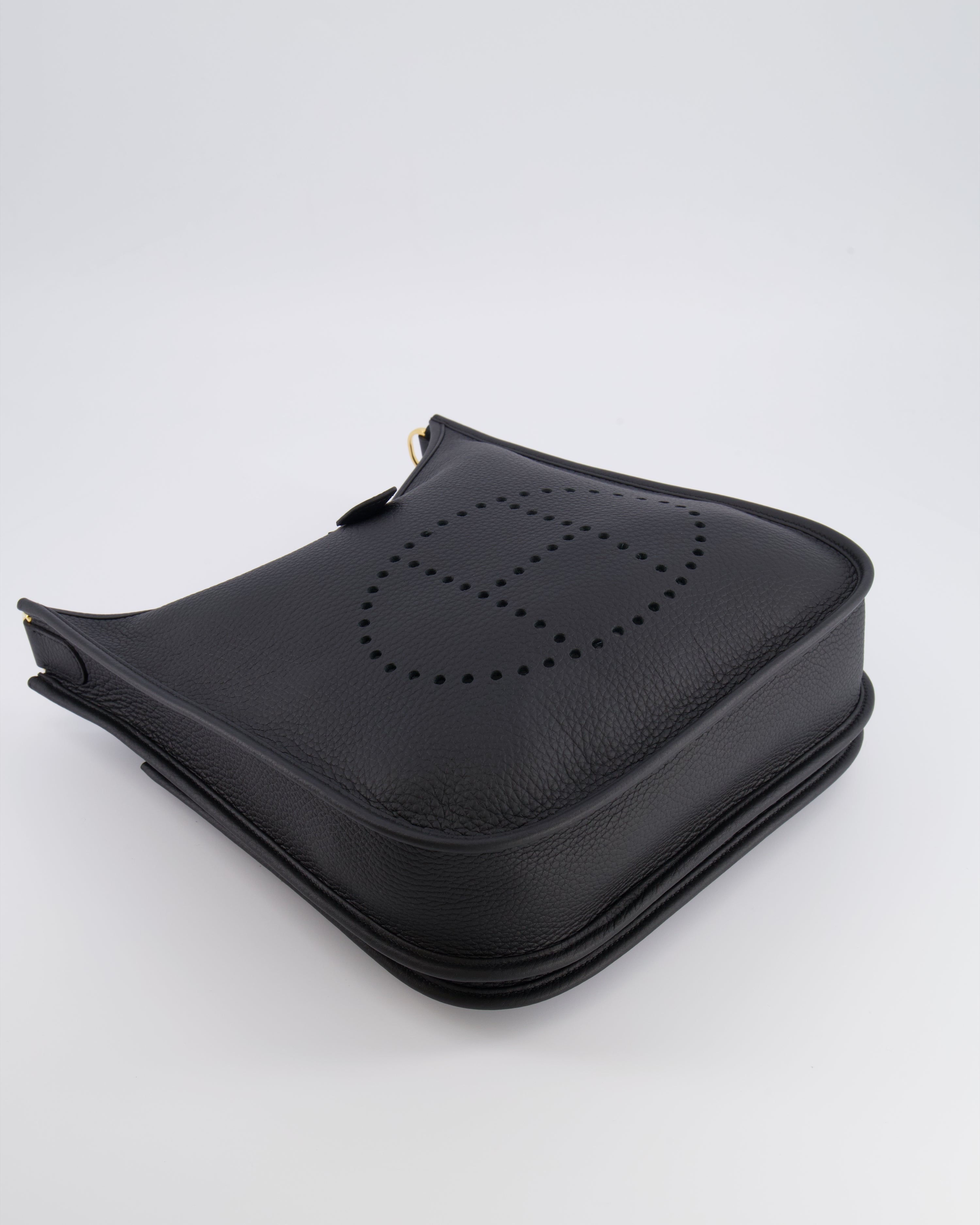 Hermès Evelyne III 29 Bag in Black Taurillon Clemence Leather with Gold Hardware