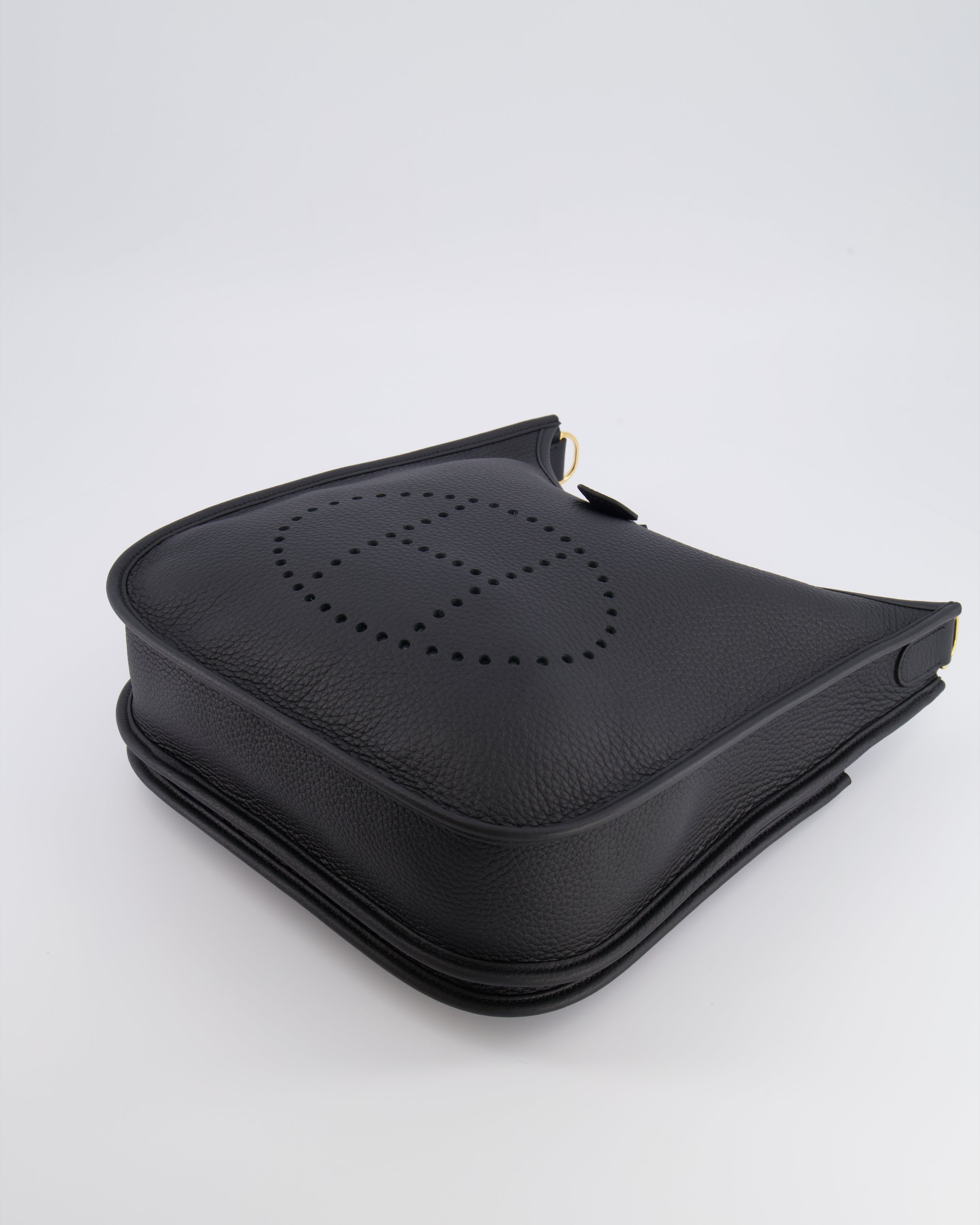 Hermès Evelyne III 29 Bag in Black Taurillon Clemence Leather with Gold Hardware