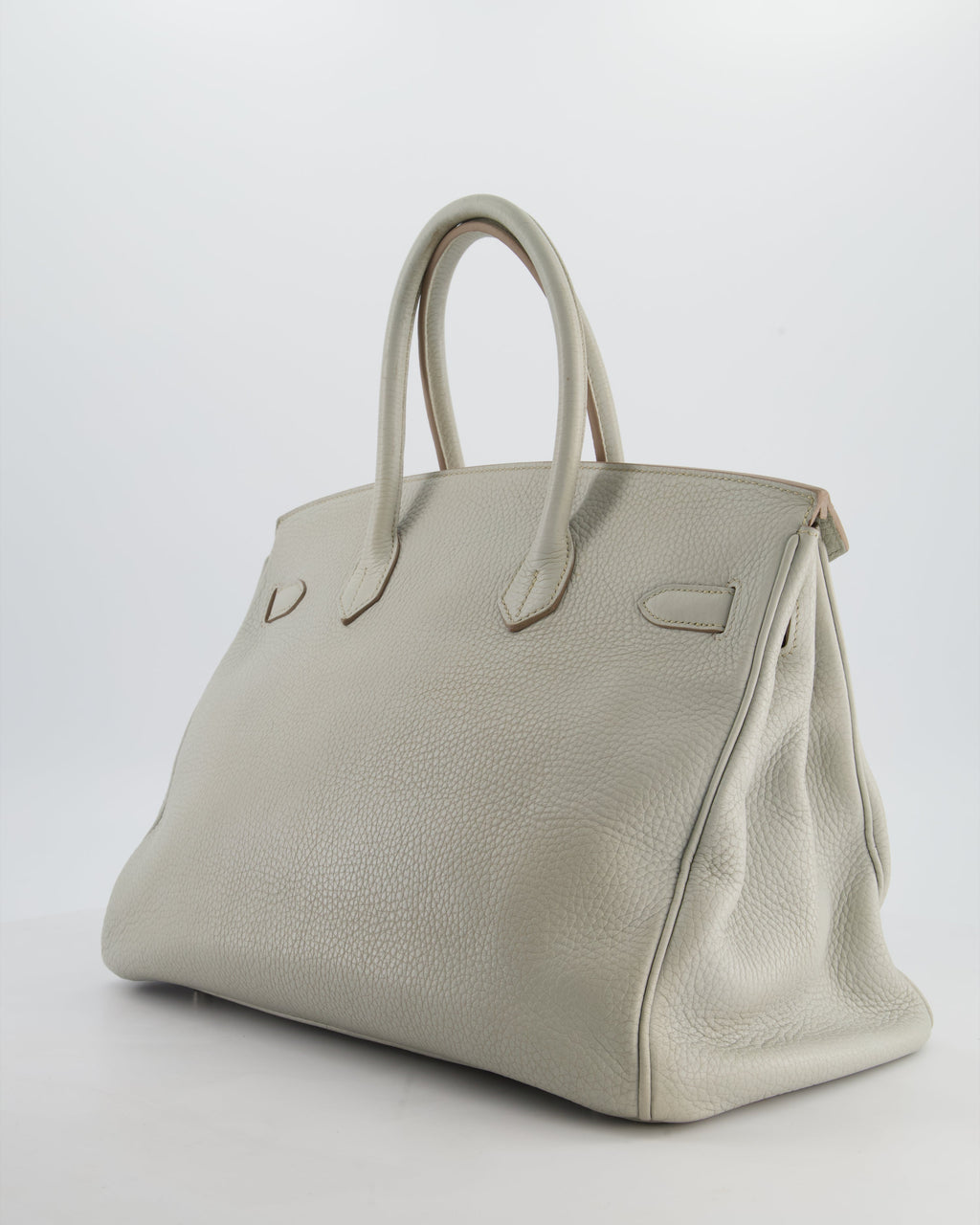Hermès Birkin 35 Retourne Bag in Gris Perle Togo Leather with Palladium Hardware