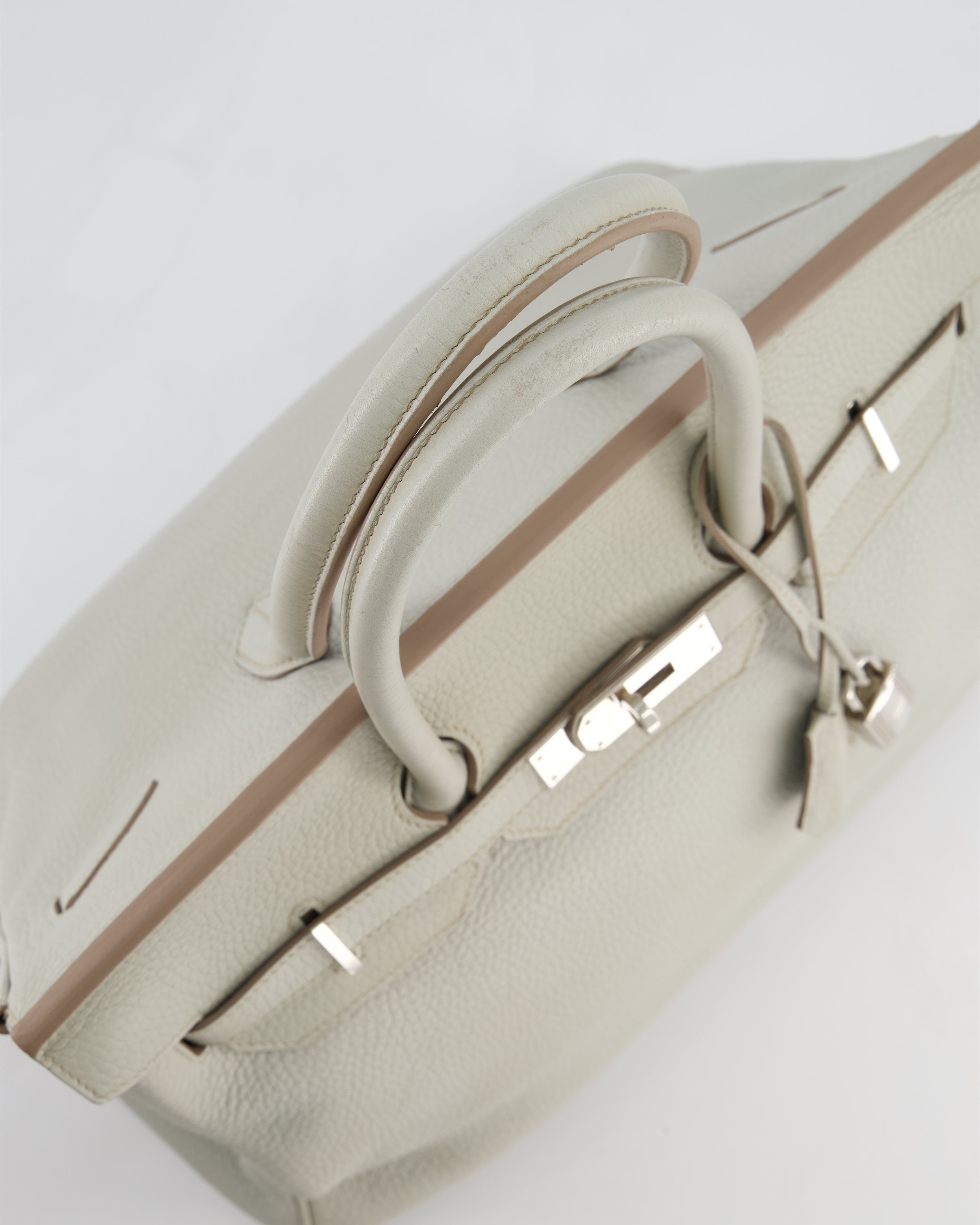 Hermès Birkin 35 Retourne Bag in Gris Perle Togo Leather with Palladium Hardware