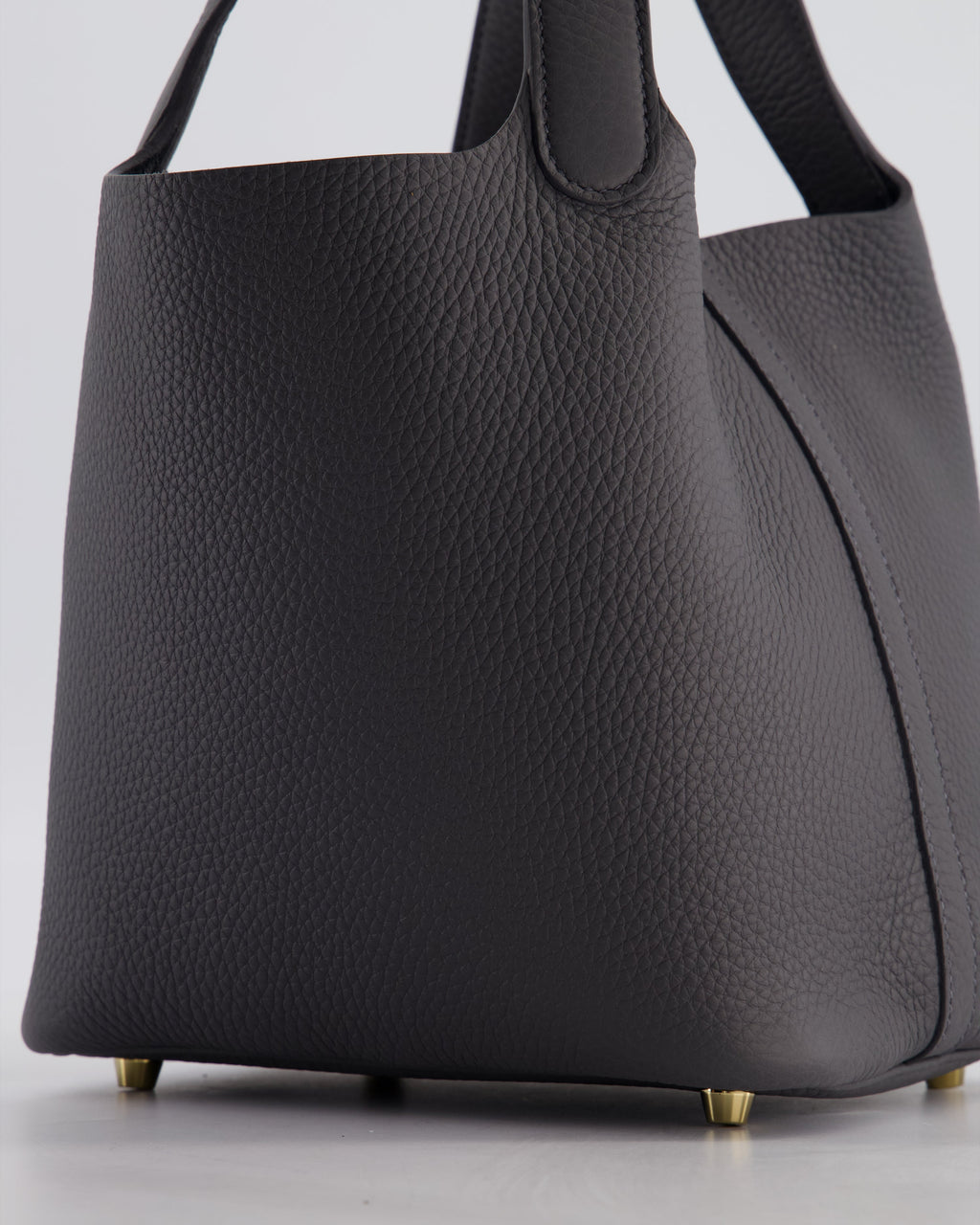 Hermès Picotin Lock 18 Bag in Ardoise Clemence Leather with Permabrass Hardware
