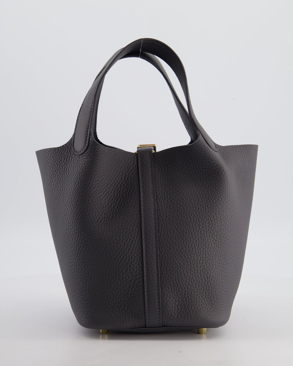 Hermès Picotin Lock 18 Bag in Ardoise Clemence Leather with Permabrass Hardware