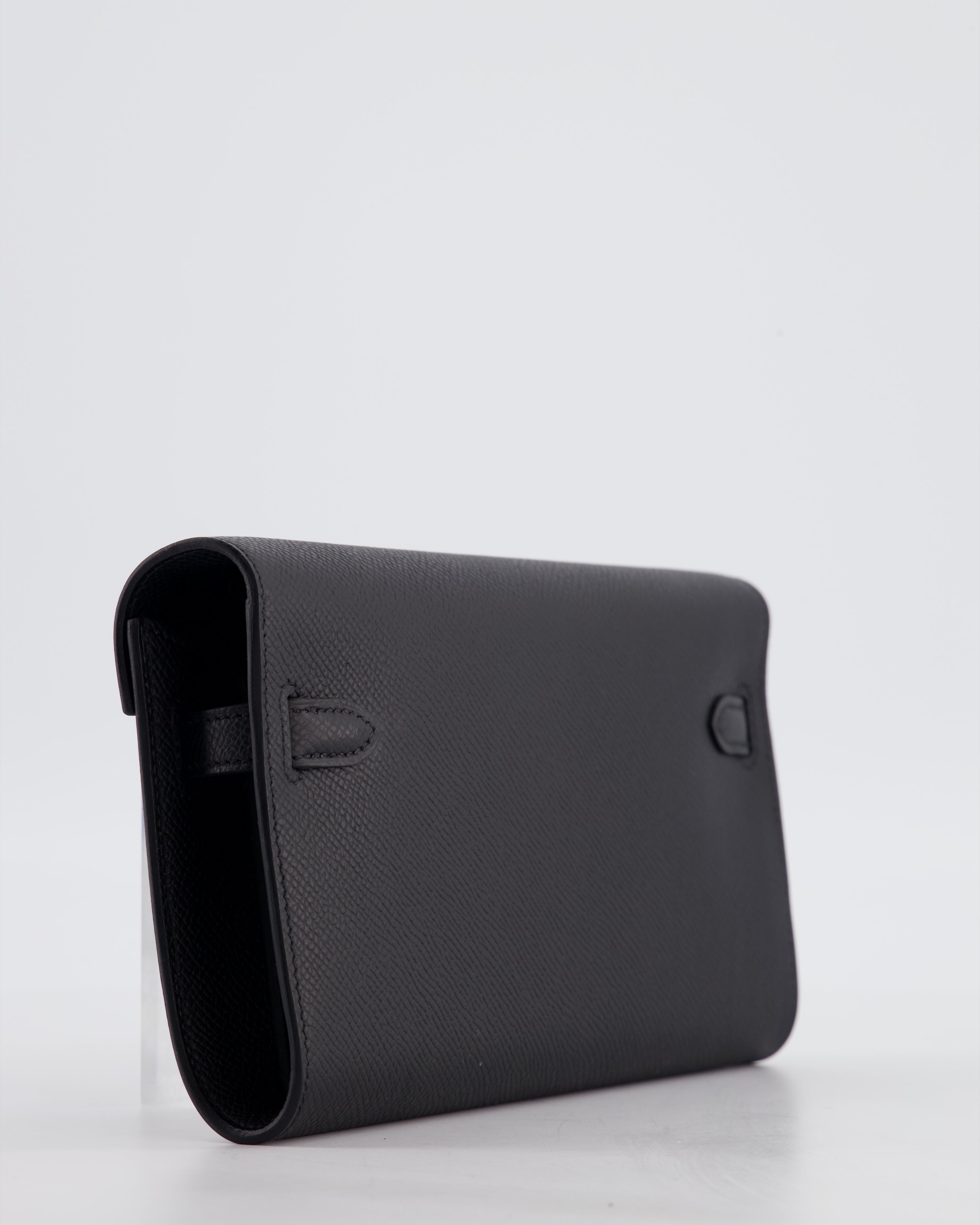 Hermès Kelly To Go Bag in Noir Epsom Leather with Palladium Hardware