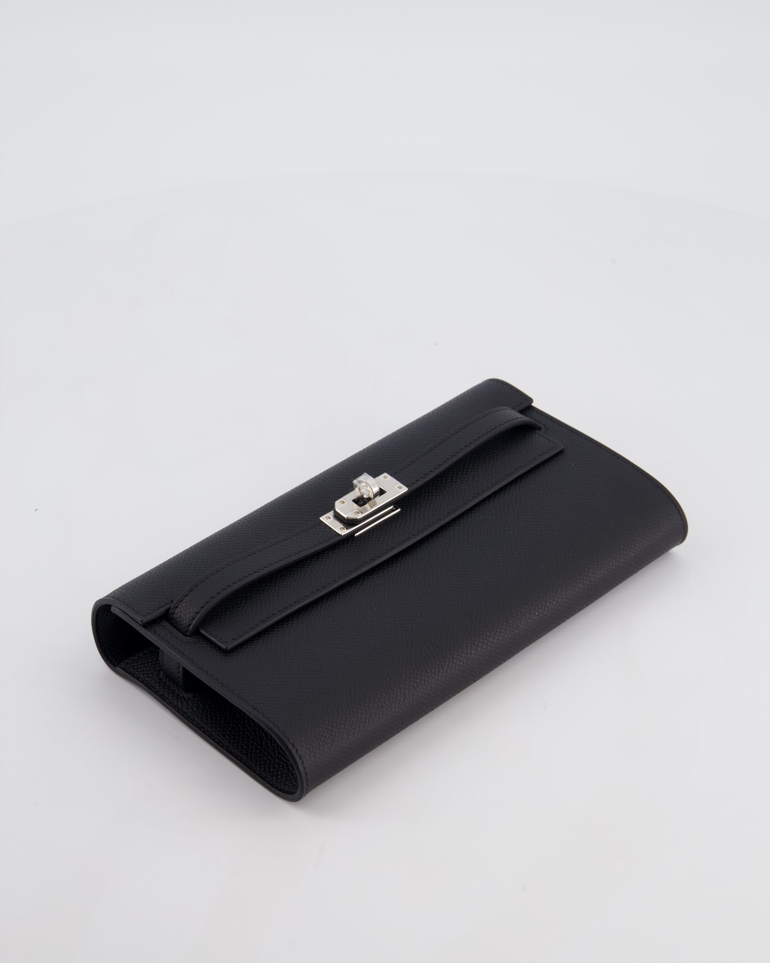 Hermès Kelly To Go Bag in Noir Epsom Leather with Palladium Hardware