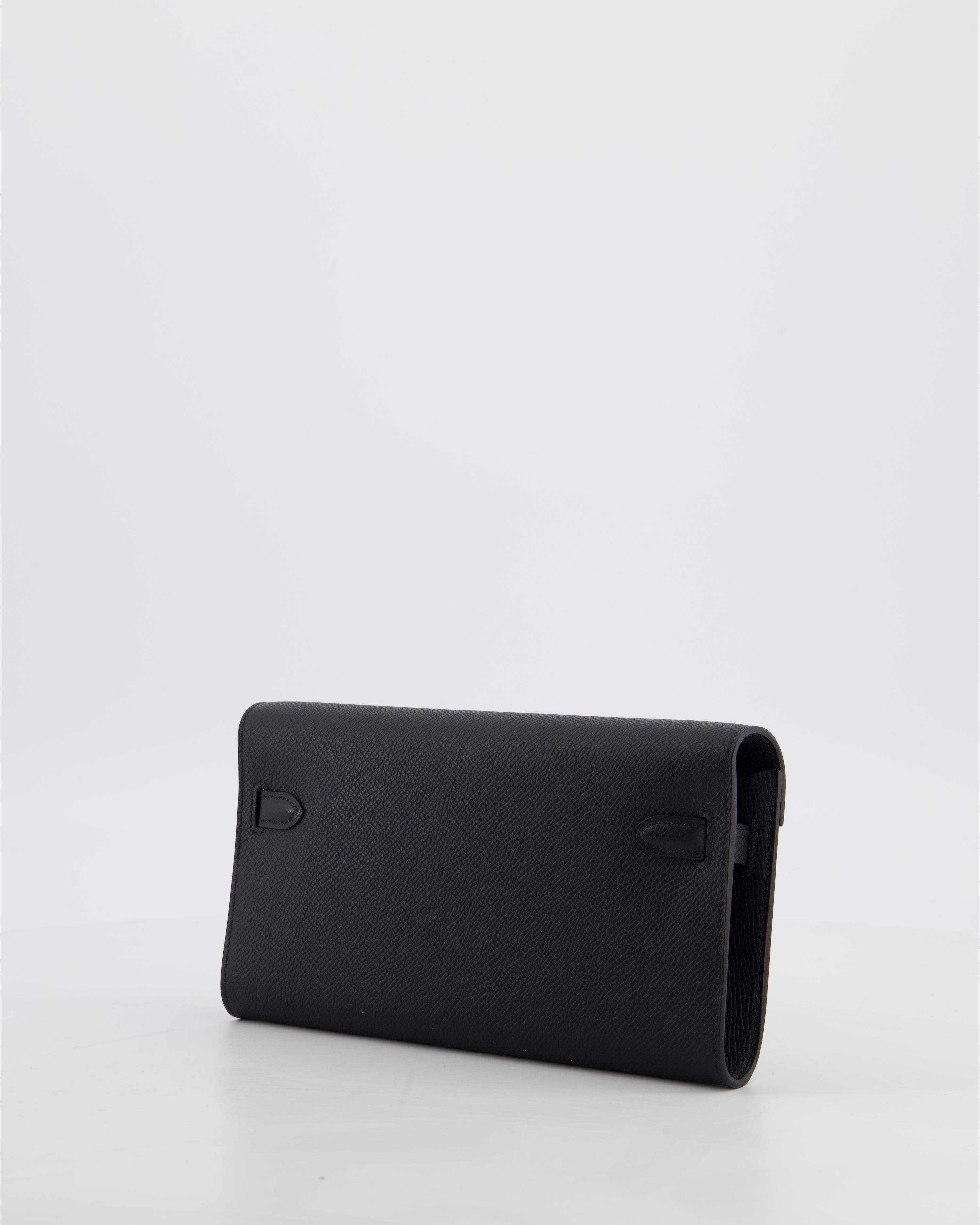 Hermès Kelly To Go Bag in Noir Epsom Leather with Palladium Hardware