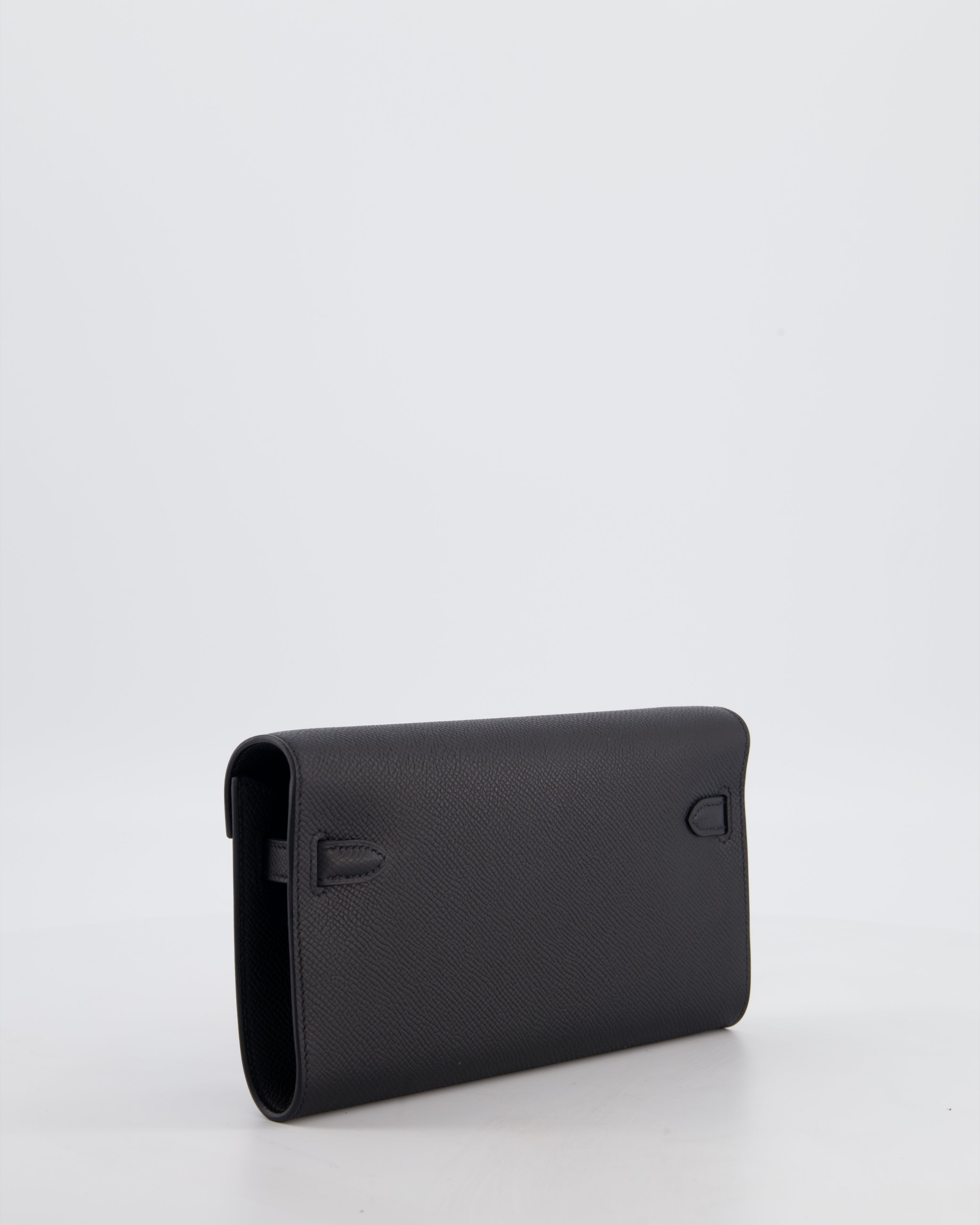 Hermès Kelly To Go Bag in Noir Epsom Leather with Palladium Hardware