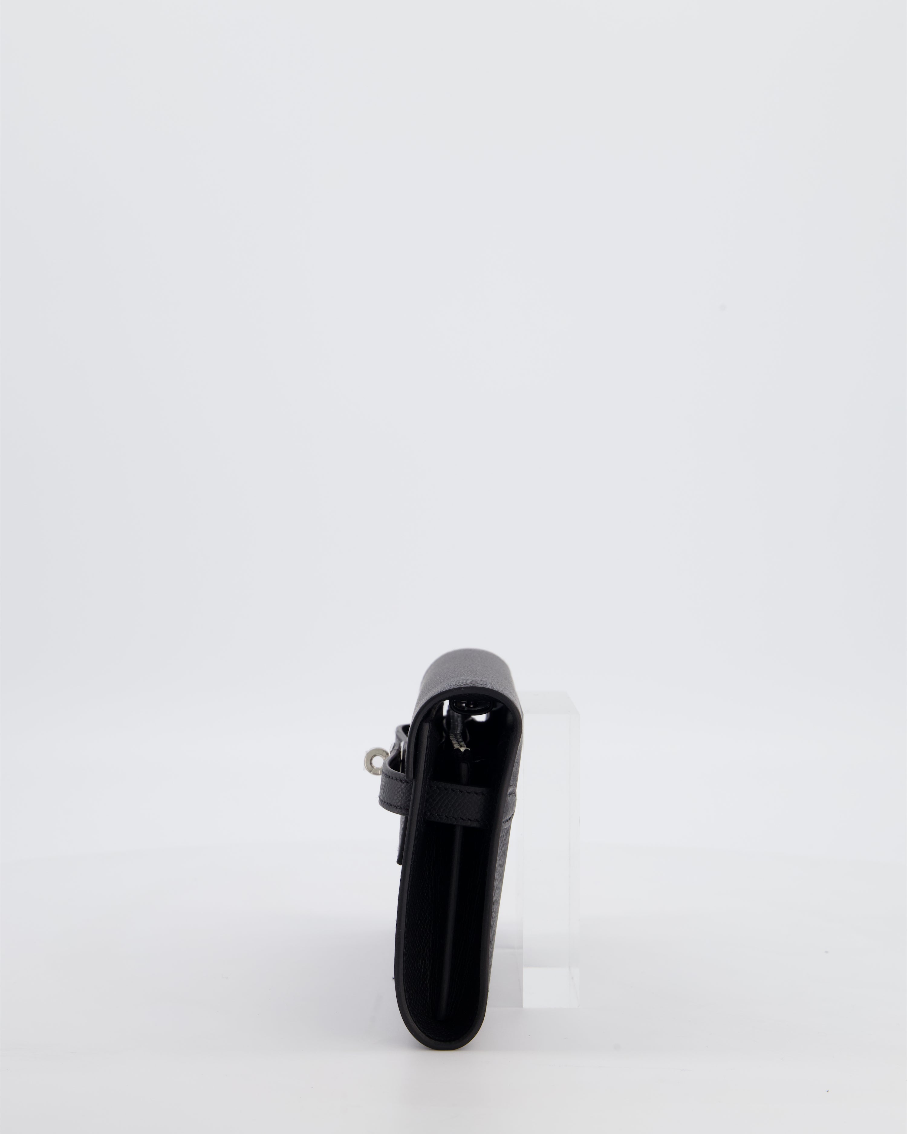 Hermès Kelly To Go Bag in Noir Epsom Leather with Palladium Hardware