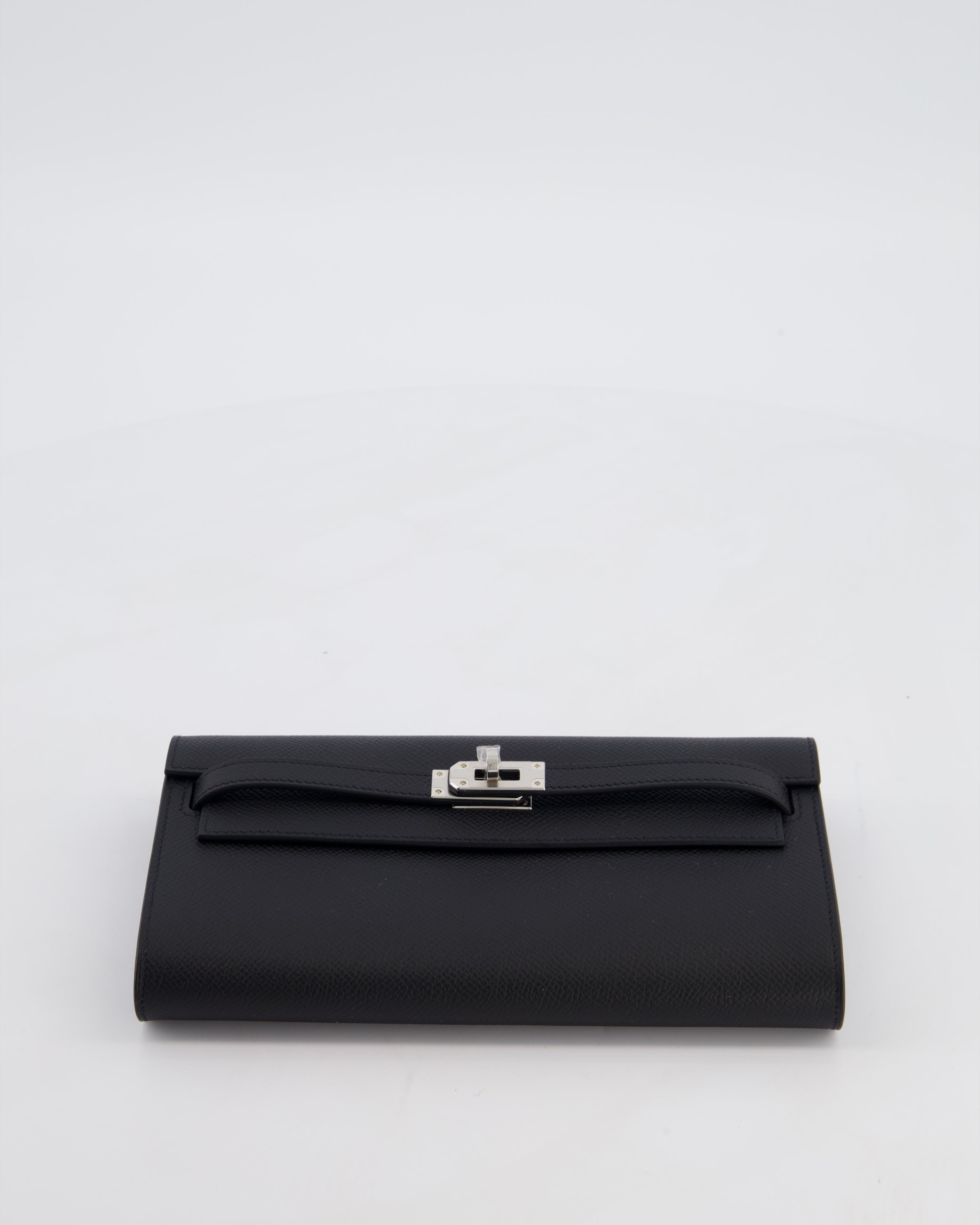 Hermès Kelly To Go Bag in Noir Epsom Leather with Palladium Hardware