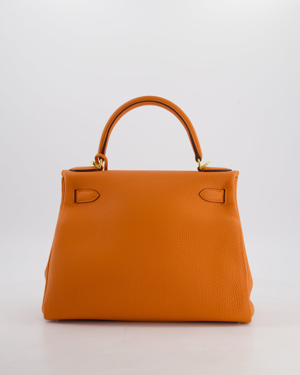 *FIRE PRICE* Hermès Kelly Bag 28 Retourne in Orange Togo Leather with Gold Hardware