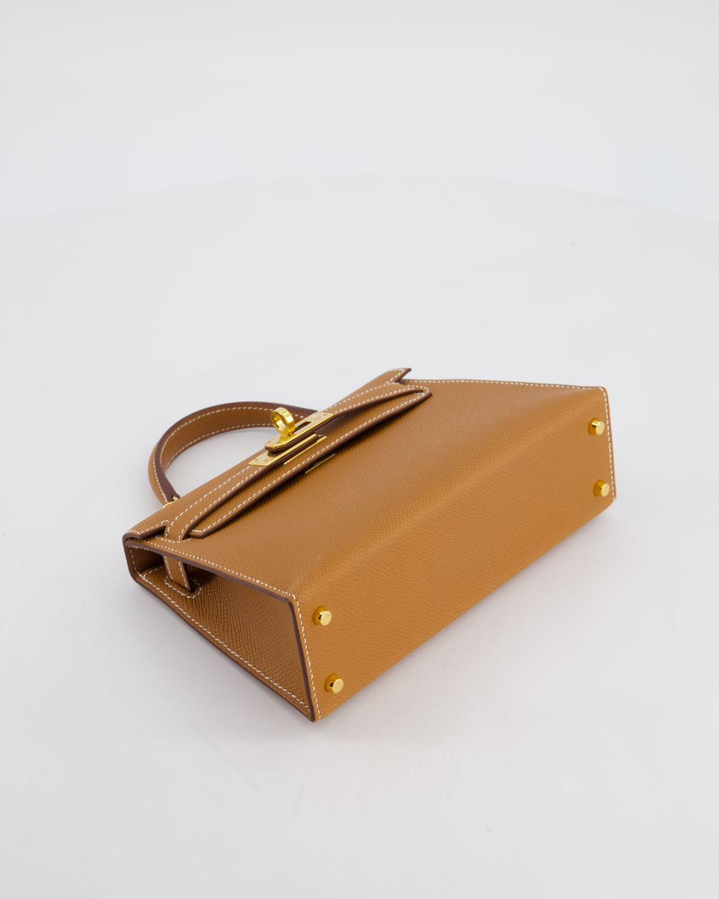 Hermès Mini Kelly II 20 Bag in Gold Epsom Leather with Gold Hardware