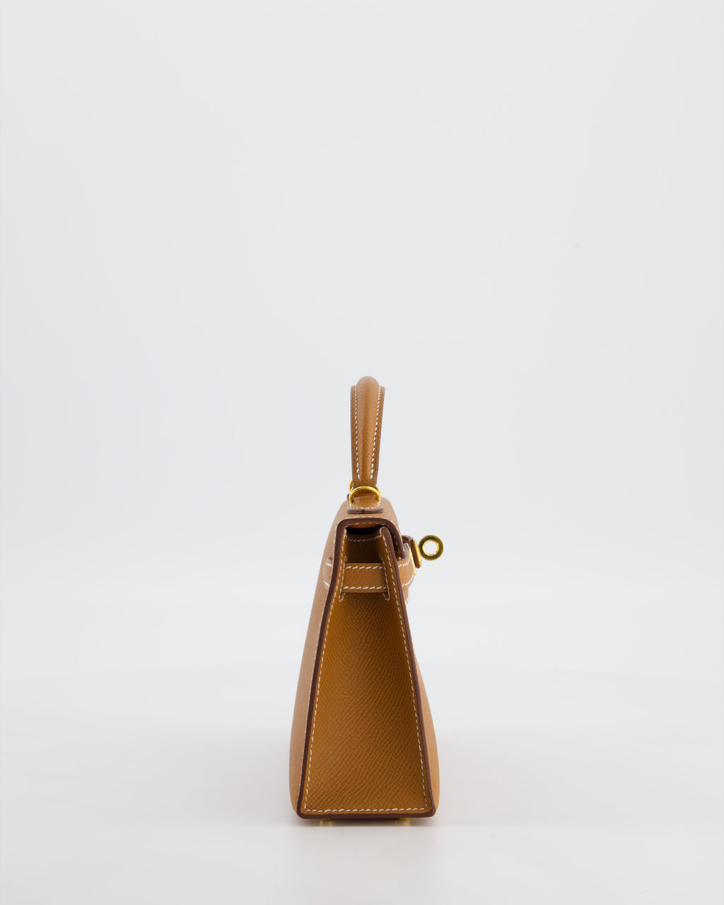 Hermès Mini Kelly II 20 Bag in Gold Epsom Leather with Gold Hardware