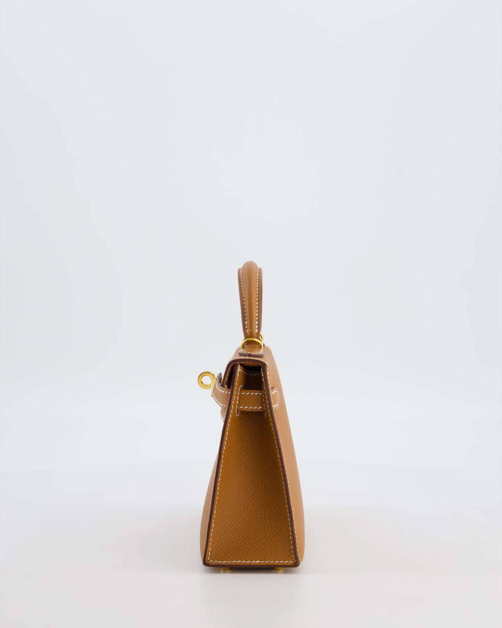 Hermès Mini Kelly II 20 Bag in Gold Epsom Leather with Gold Hardware