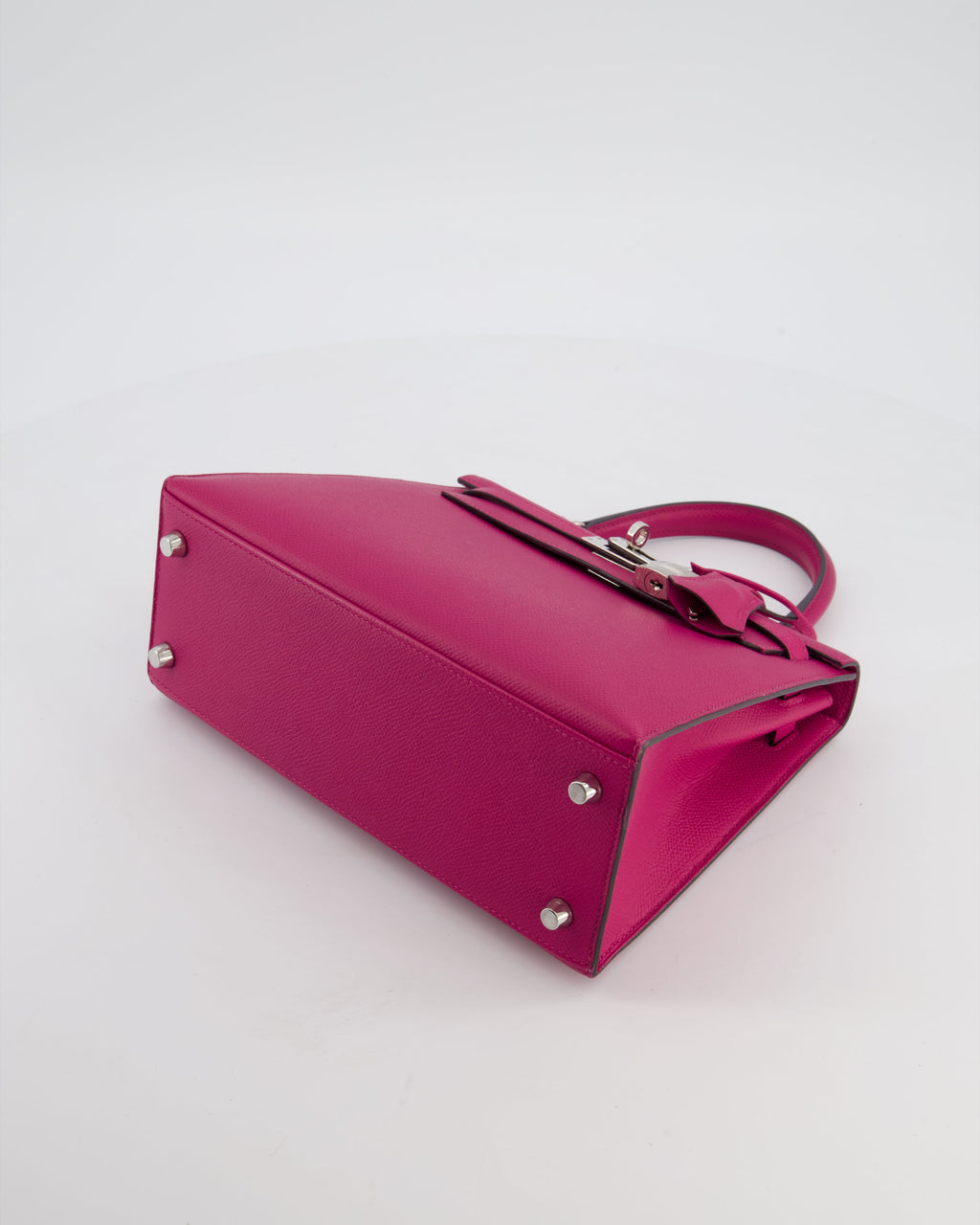 *FIRE PRICE* Hermès Kelly 25 Sellier Bag in Rose Pourpre Epsom Leather with Palladium Hardware