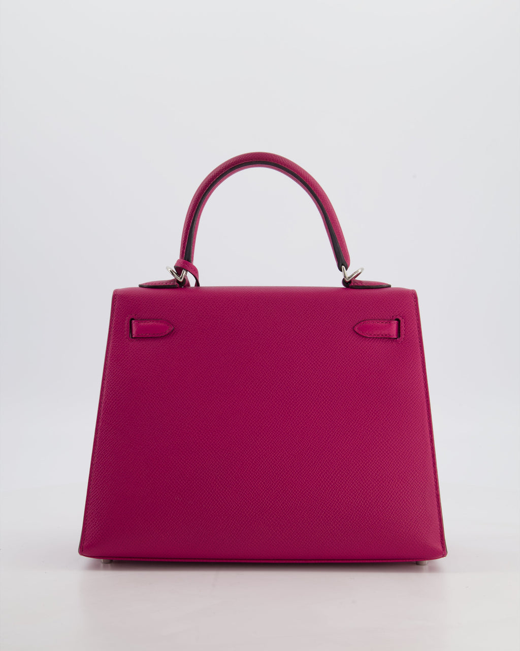 *FIRE PRICE* Hermès Kelly 25 Sellier Bag in Rose Pourpre Epsom Leather with Palladium Hardware