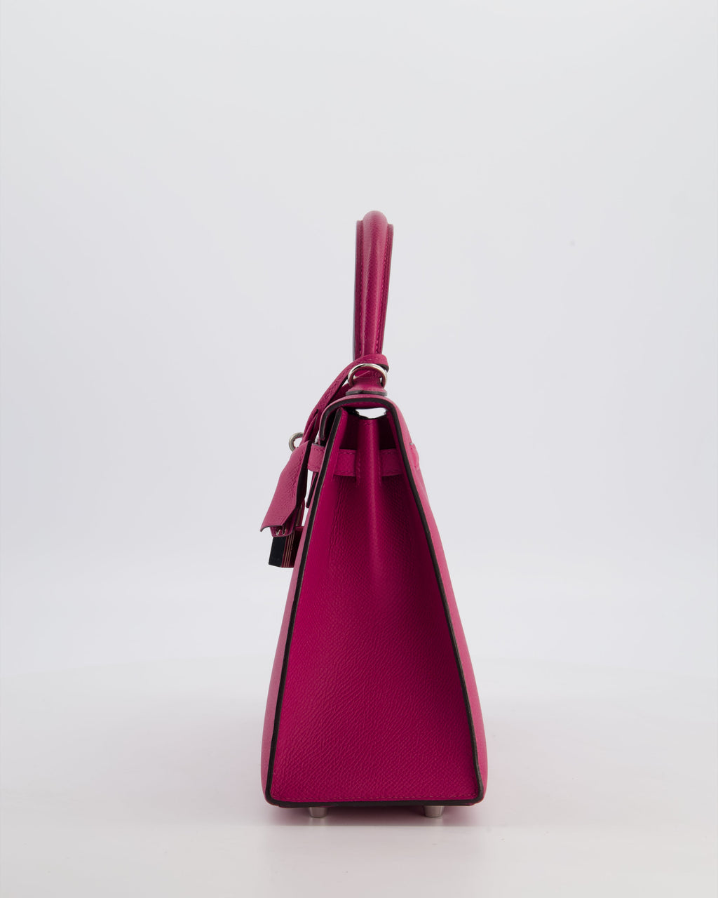 *FIRE PRICE* Hermès Kelly 25 Sellier Bag in Rose Pourpre Epsom Leather with Palladium Hardware