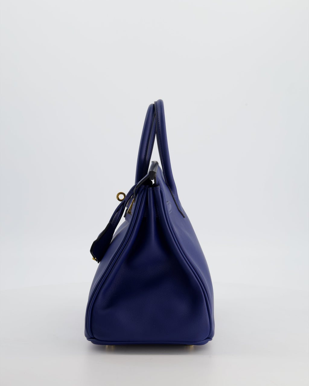 Hermès Birkin 25 Retourne Bag in Bleu Saphir Swift Leather with Gold Hardware