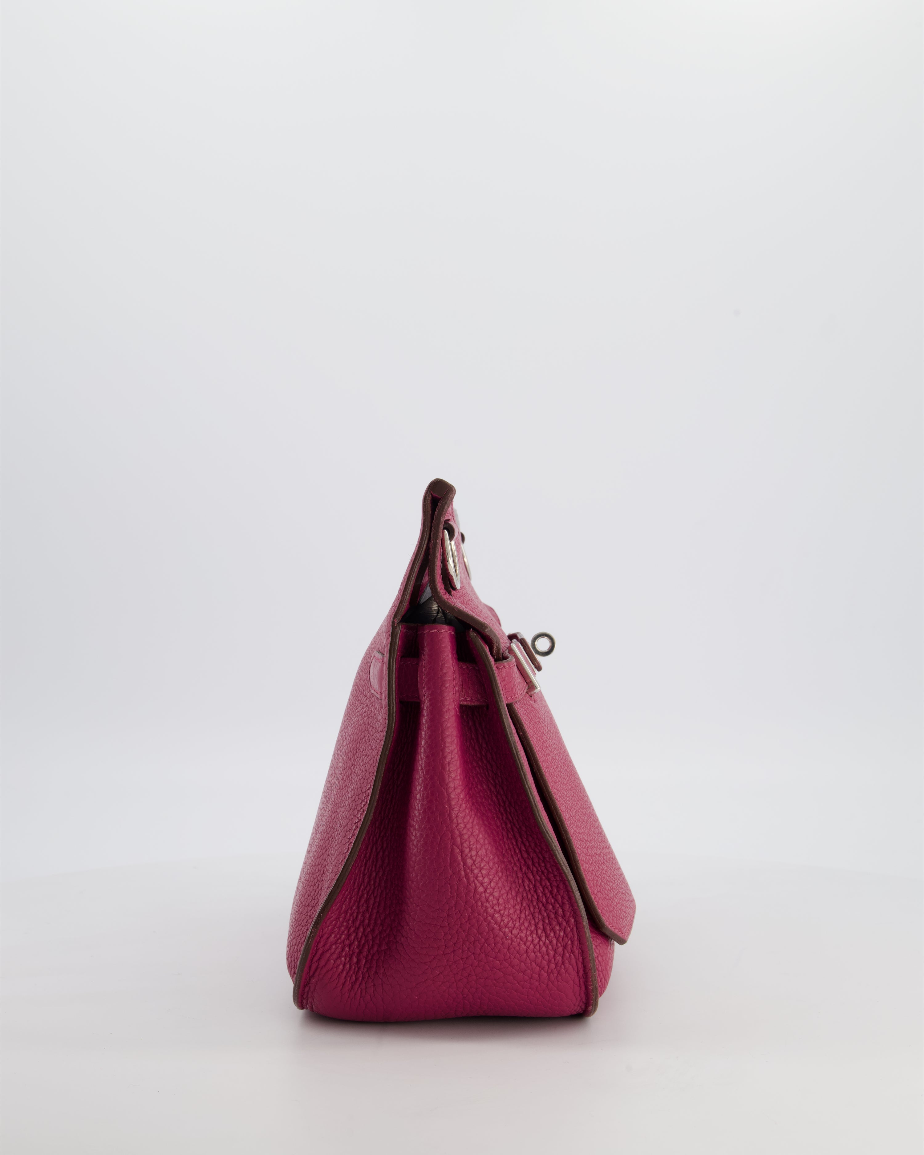 Hermès Jypsiere 28 Bag in Tosca Clemence Leather with Palladium Hardware
