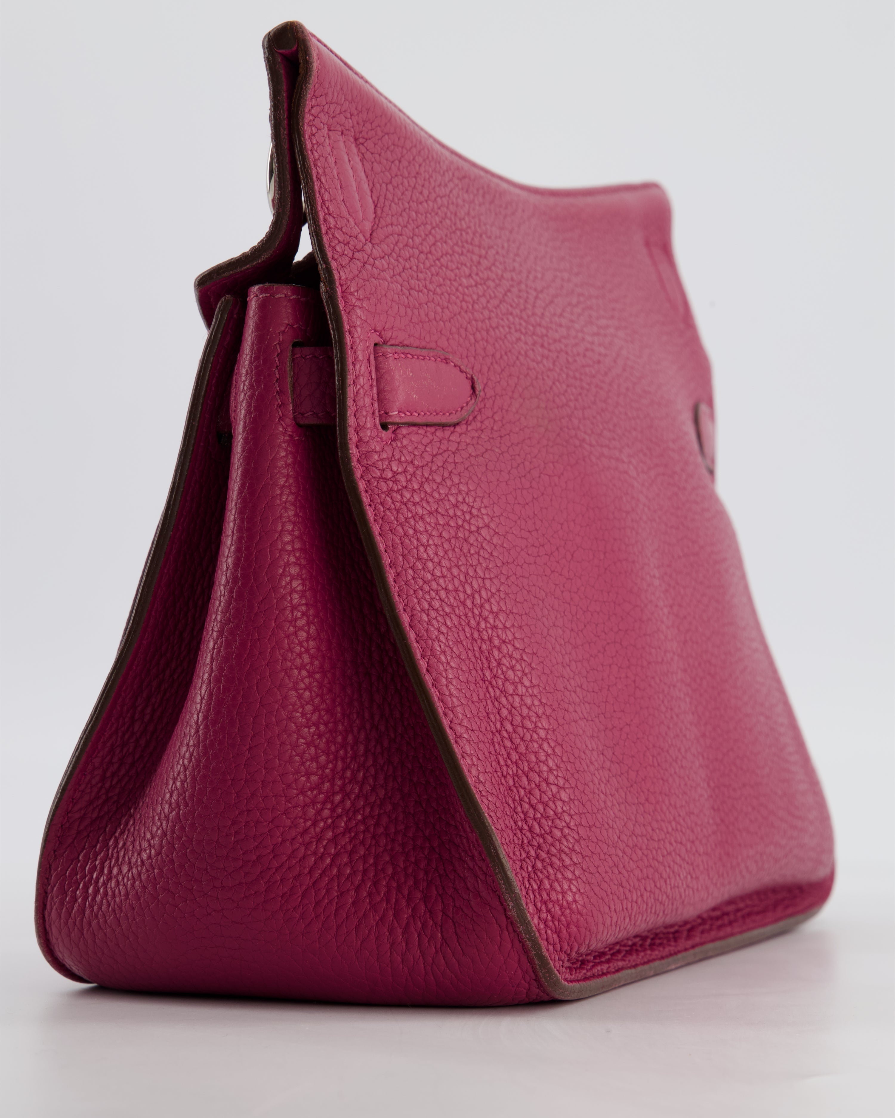 Hermès Jypsiere 28 Bag in Tosca Clemence Leather with Palladium Hardware