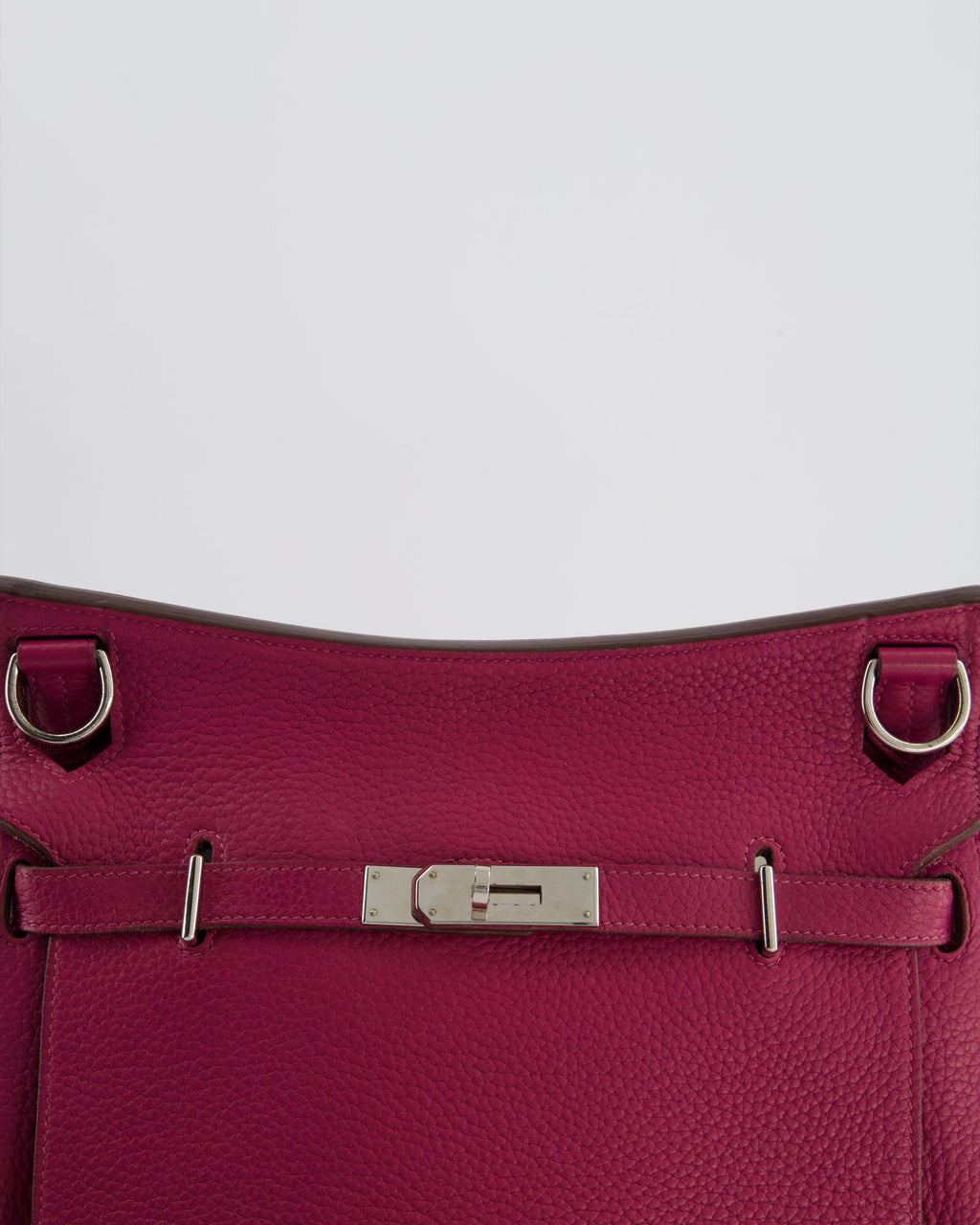 Hermès Jypsiere 28 Bag in Tosca Clemence Leather with Palladium Hardware
