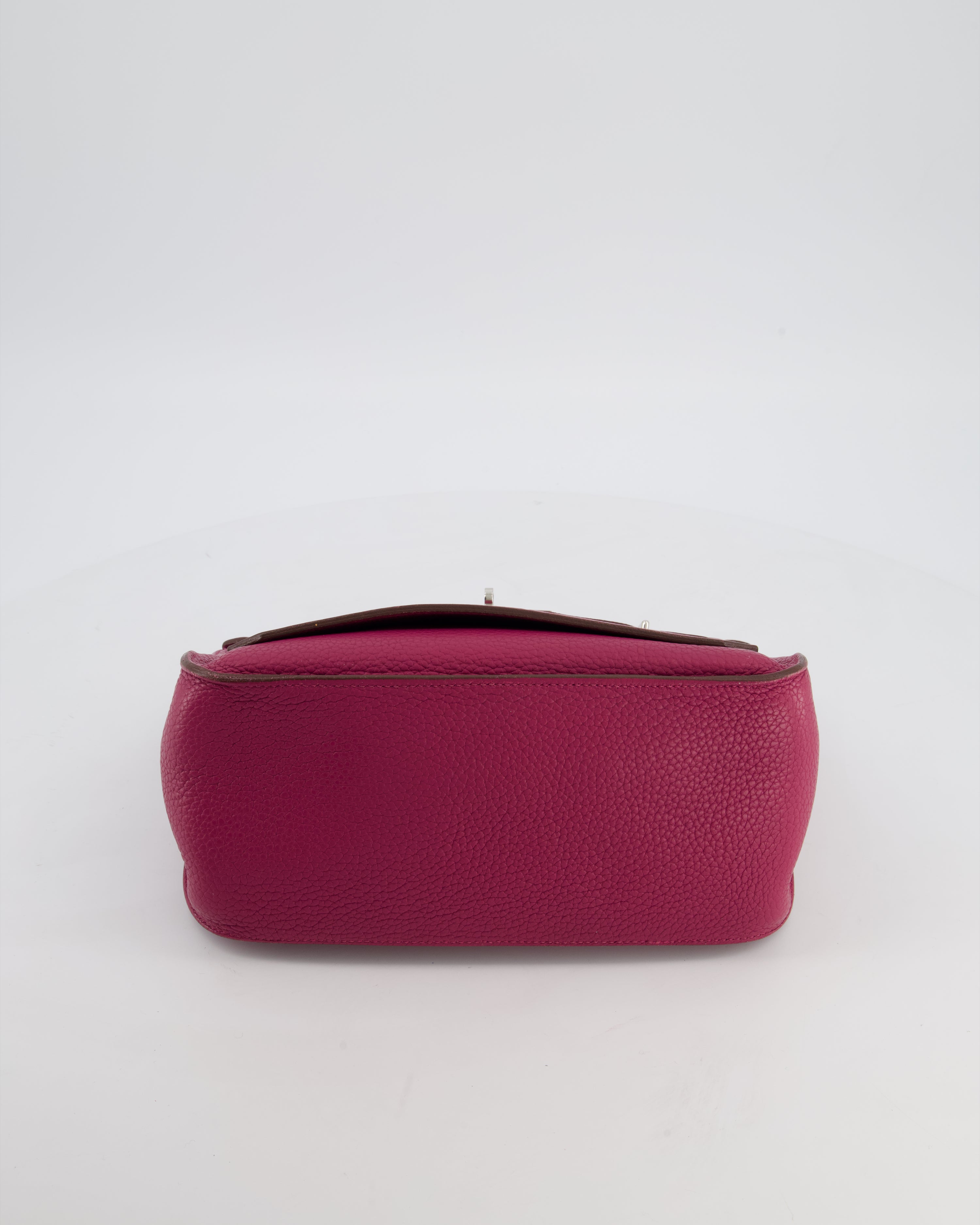 Hermès Jypsiere 28 Bag in Tosca Clemence Leather with Palladium Hardware