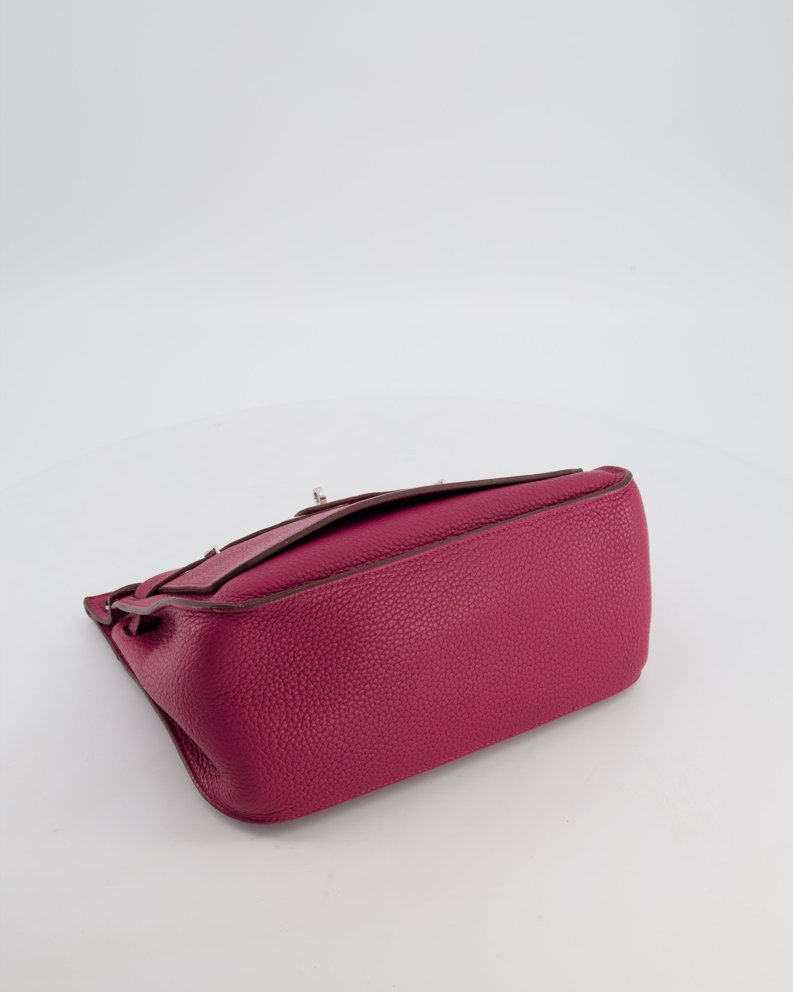 Hermès Jypsiere 28 Bag in Tosca Clemence Leather with Palladium Hardware