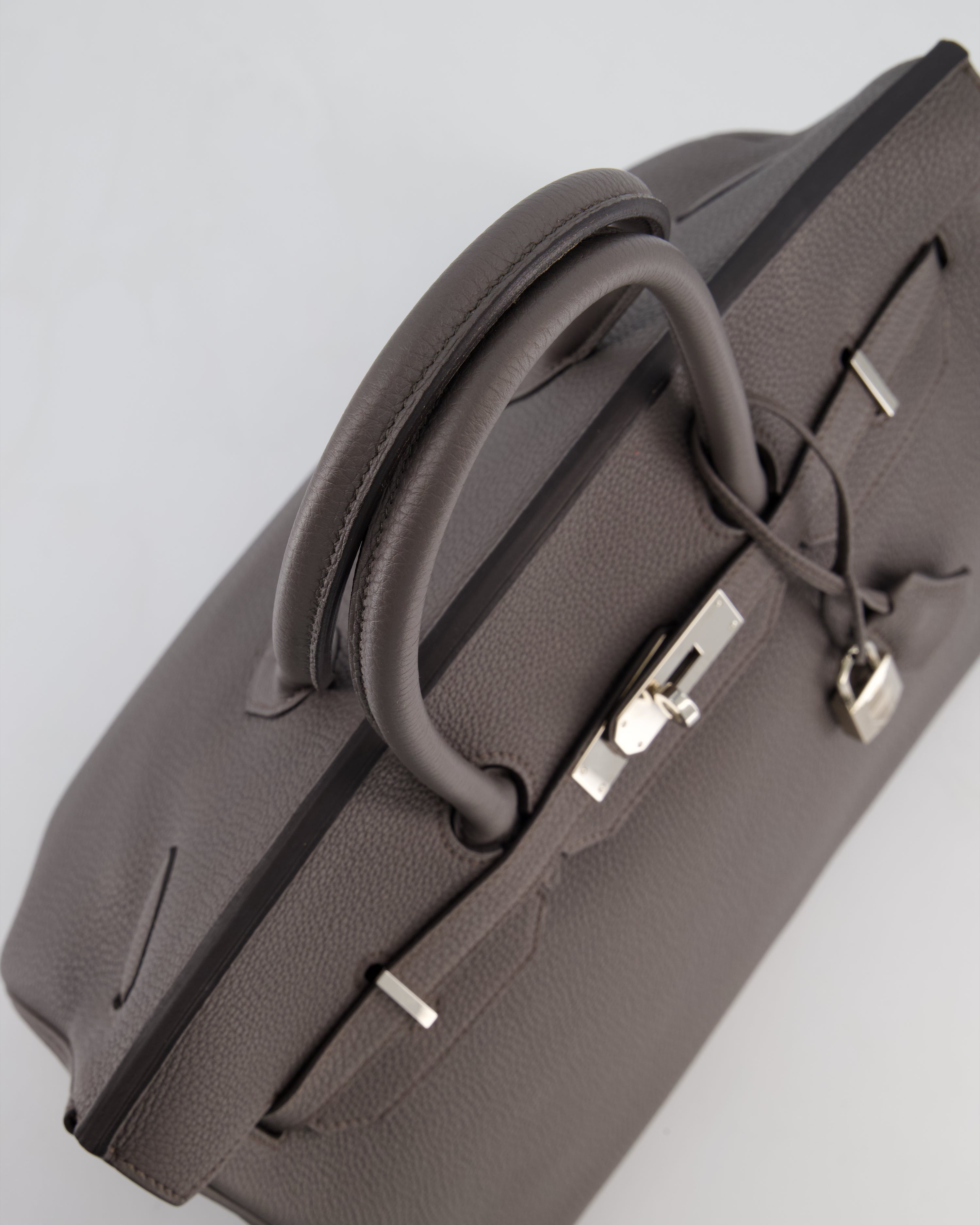 Hermès Birkin 35 Retourne Bag in Gris Etain Togo Leather with Palladium Hardware