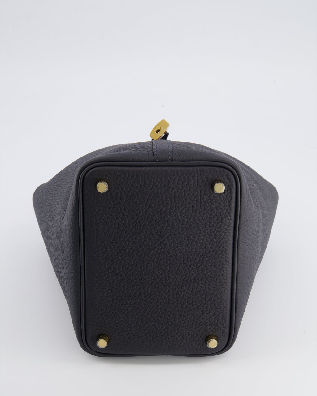 Hermès Picotin Lock 18 Bag in Caban Clemence Leather with Gold Hardware