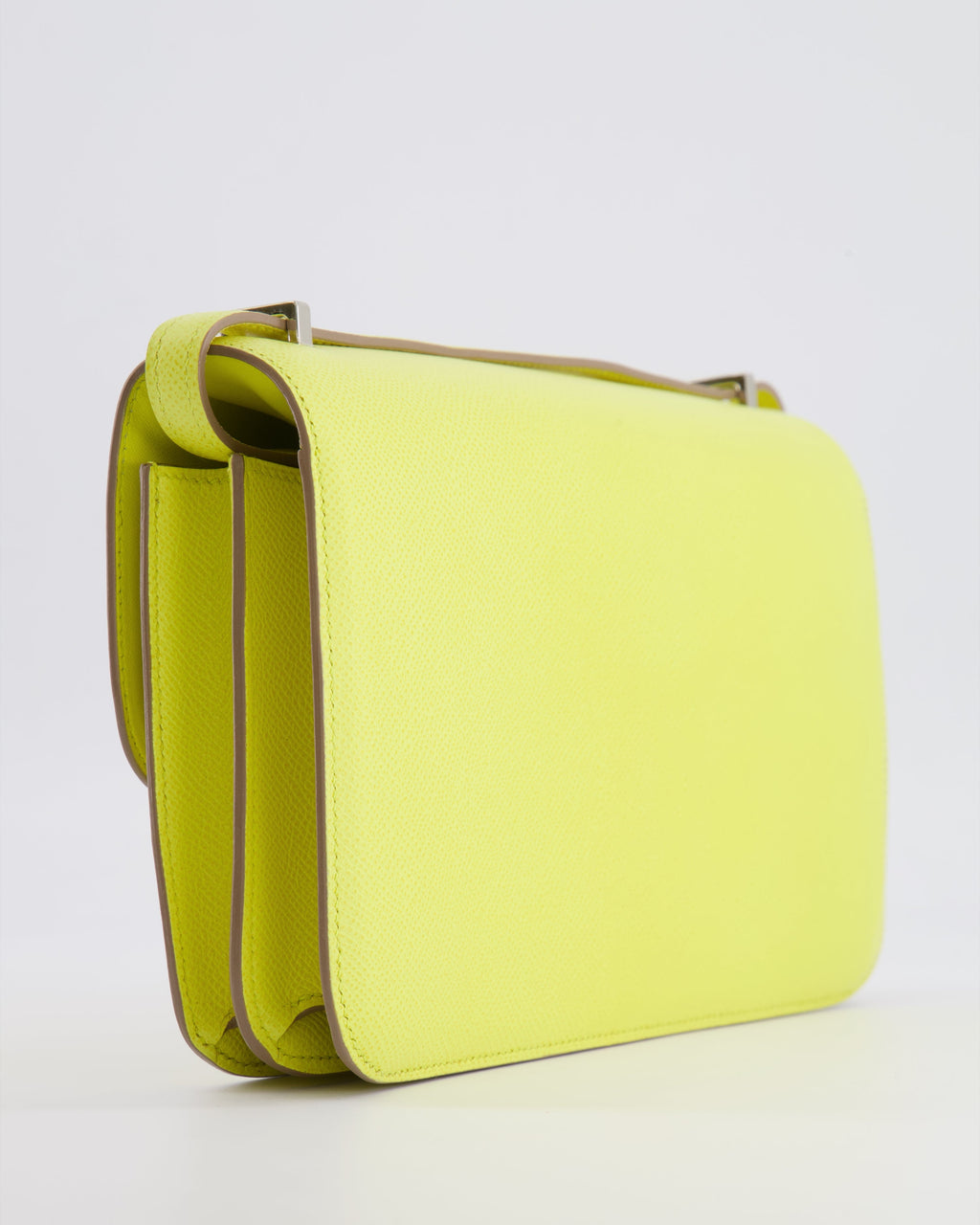 Hermès Constance Elan Bag in Jaune Soufre Epsom Leather with Palladium Hardware