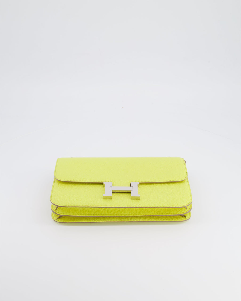 Hermès Constance Elan Bag in Jaune Soufre Epsom Leather with Palladium Hardware