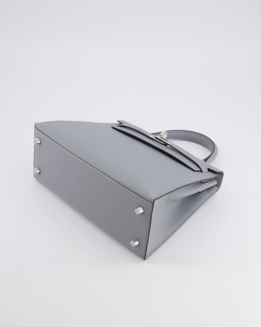 Hermès Kelly 25 Sellier Bag in Gris Pantin Epsom Leather with Palladium Hardware
